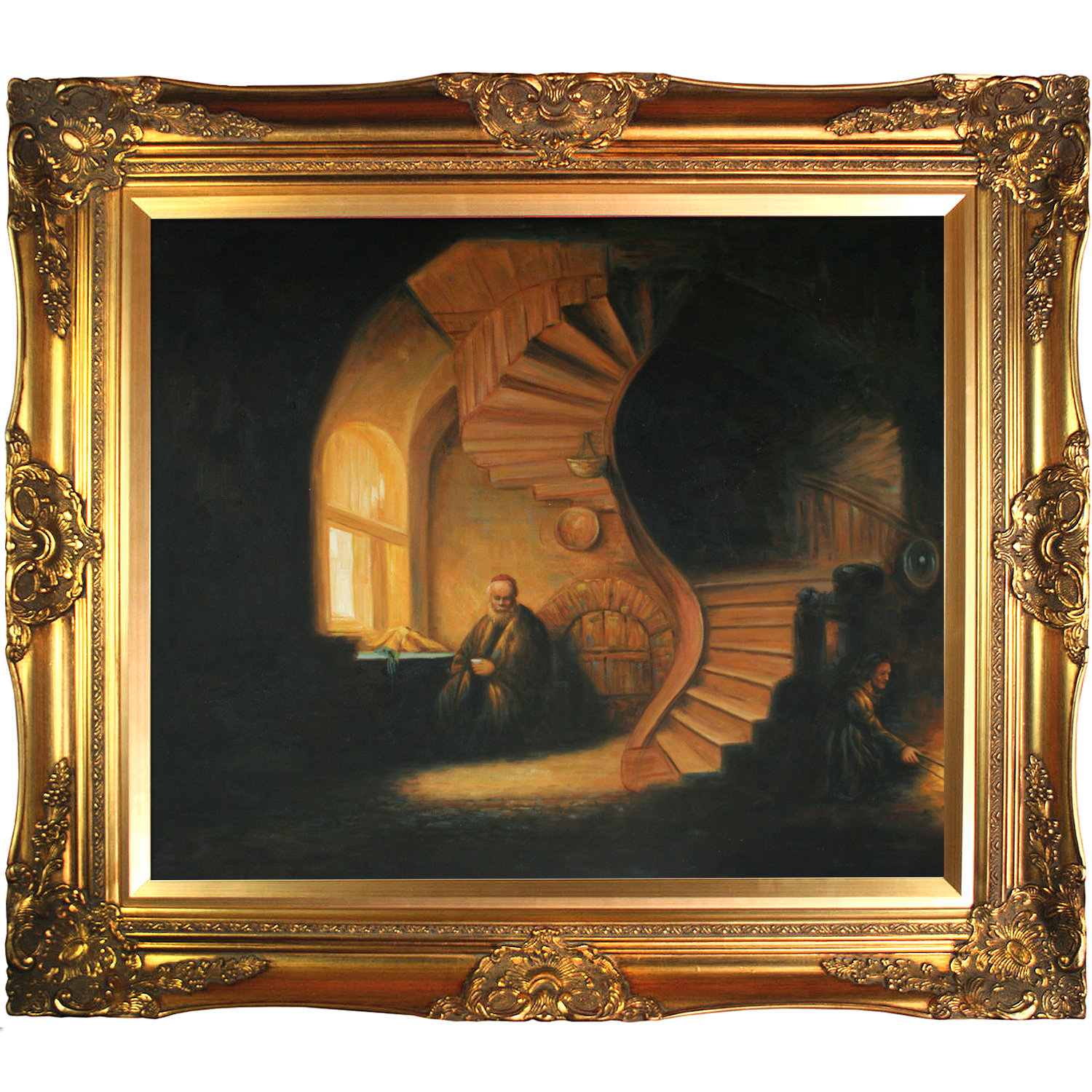 Tori Home The Philosopher in Meditation by Rembrandt van Rijn Framed ...