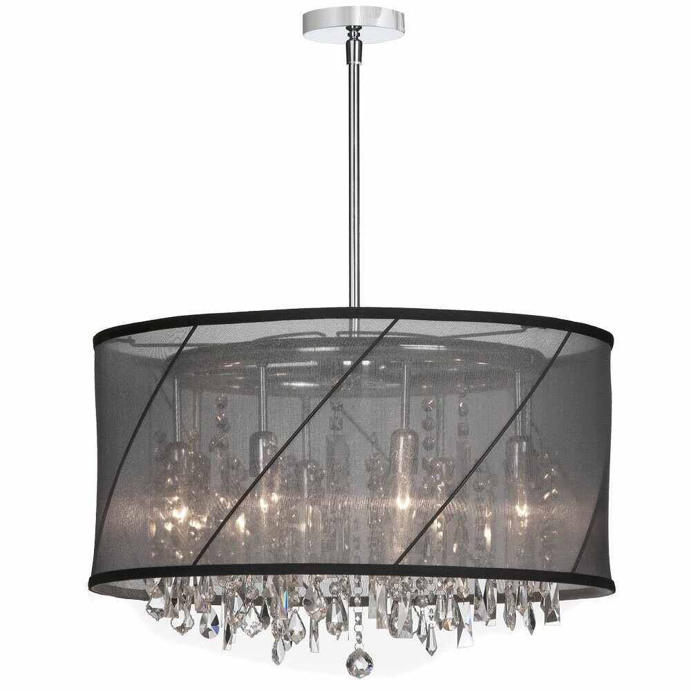 Dainolite 8 Light Crystal Chandelier