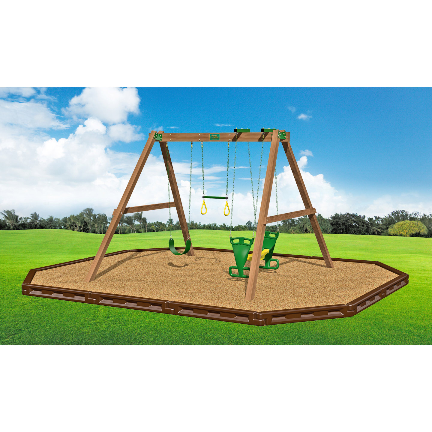 Creative Playthings Classic Deluxe Swing Beam Swing Set & Reviews Wayfair