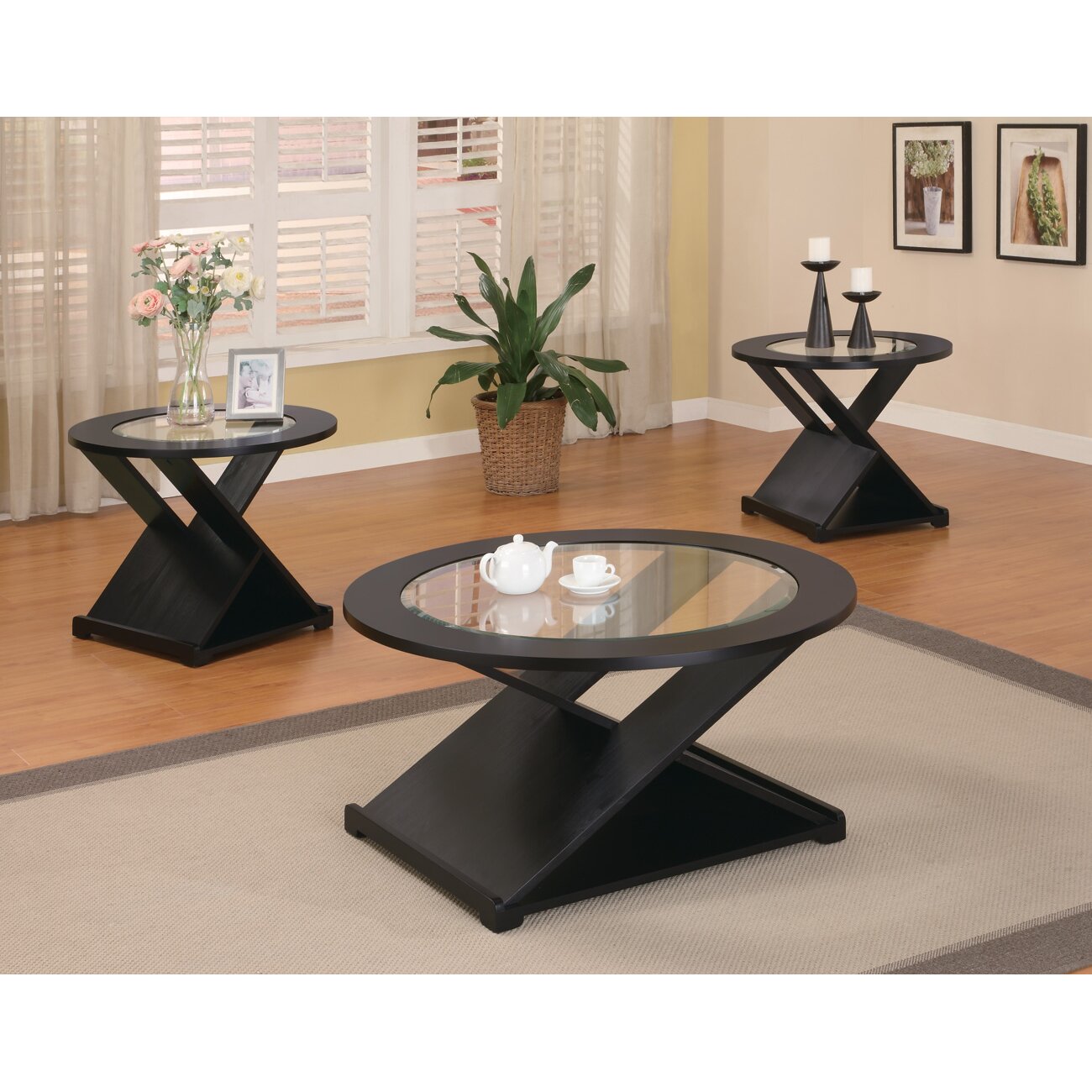 Wildon Home Amalga 3 Piece Coffee Table Set & Reviews