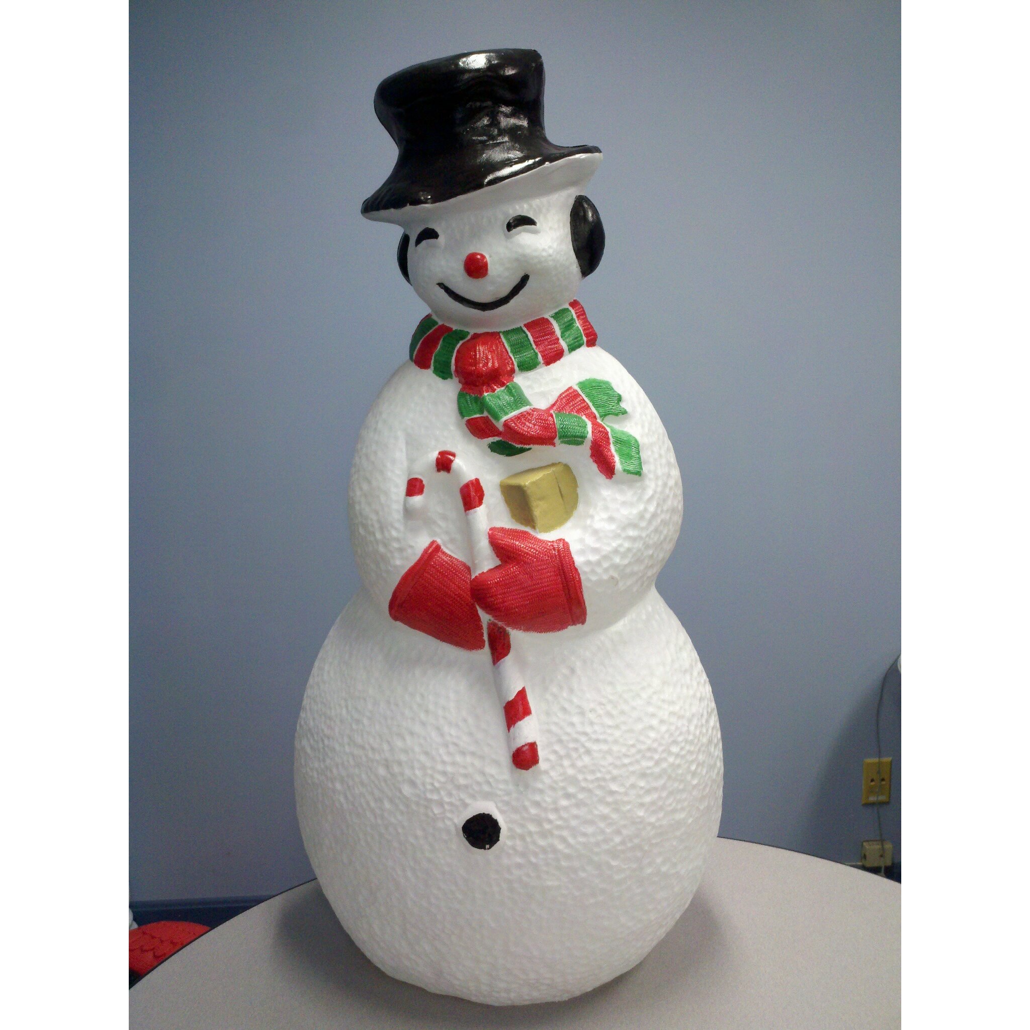 resin snowman statue outdoor