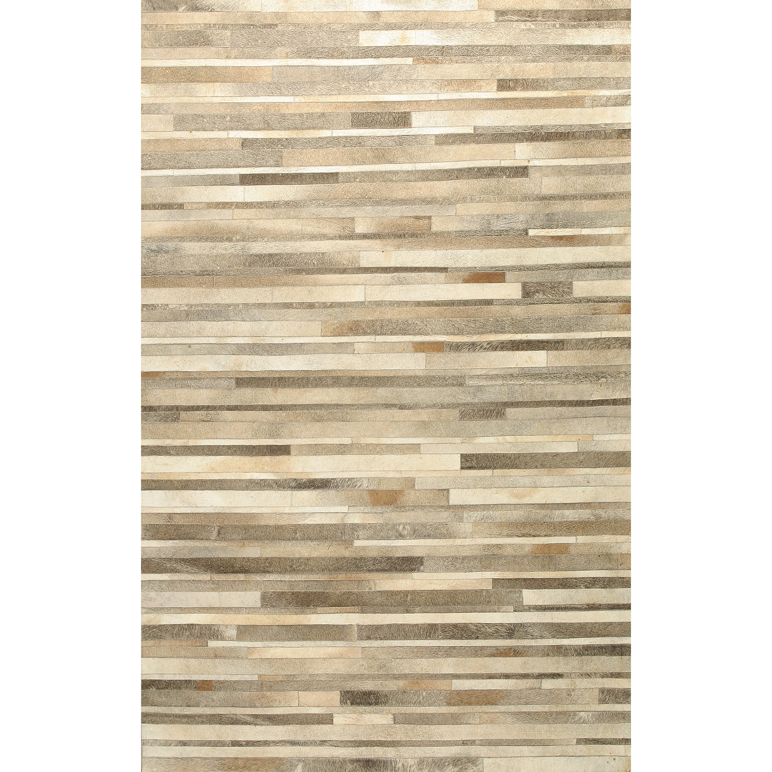 Bashian Rugs Tuscon Cow Hide Tan & Grey Area Rug