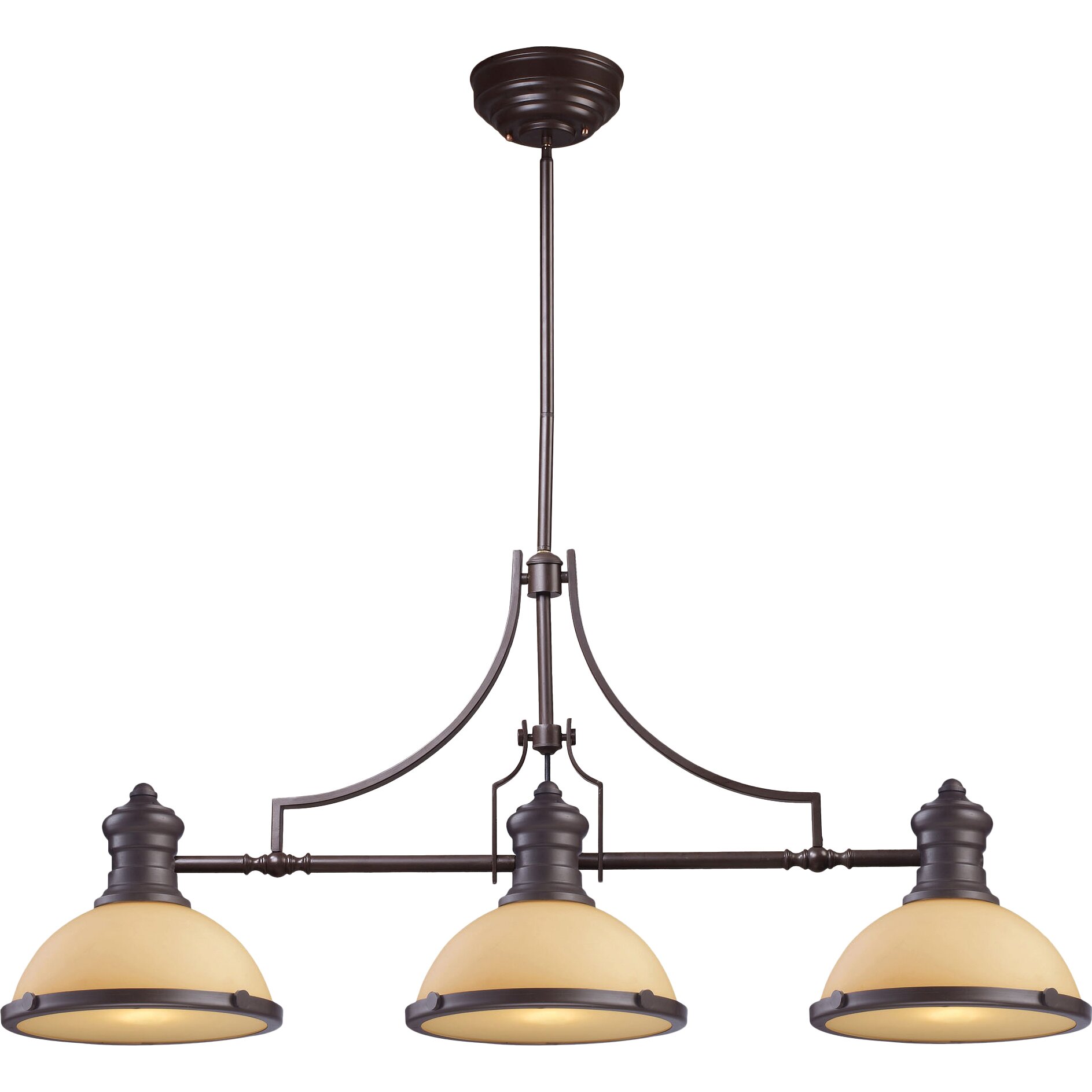 Chadwick 3 Light Pool Table Light | Wayfair