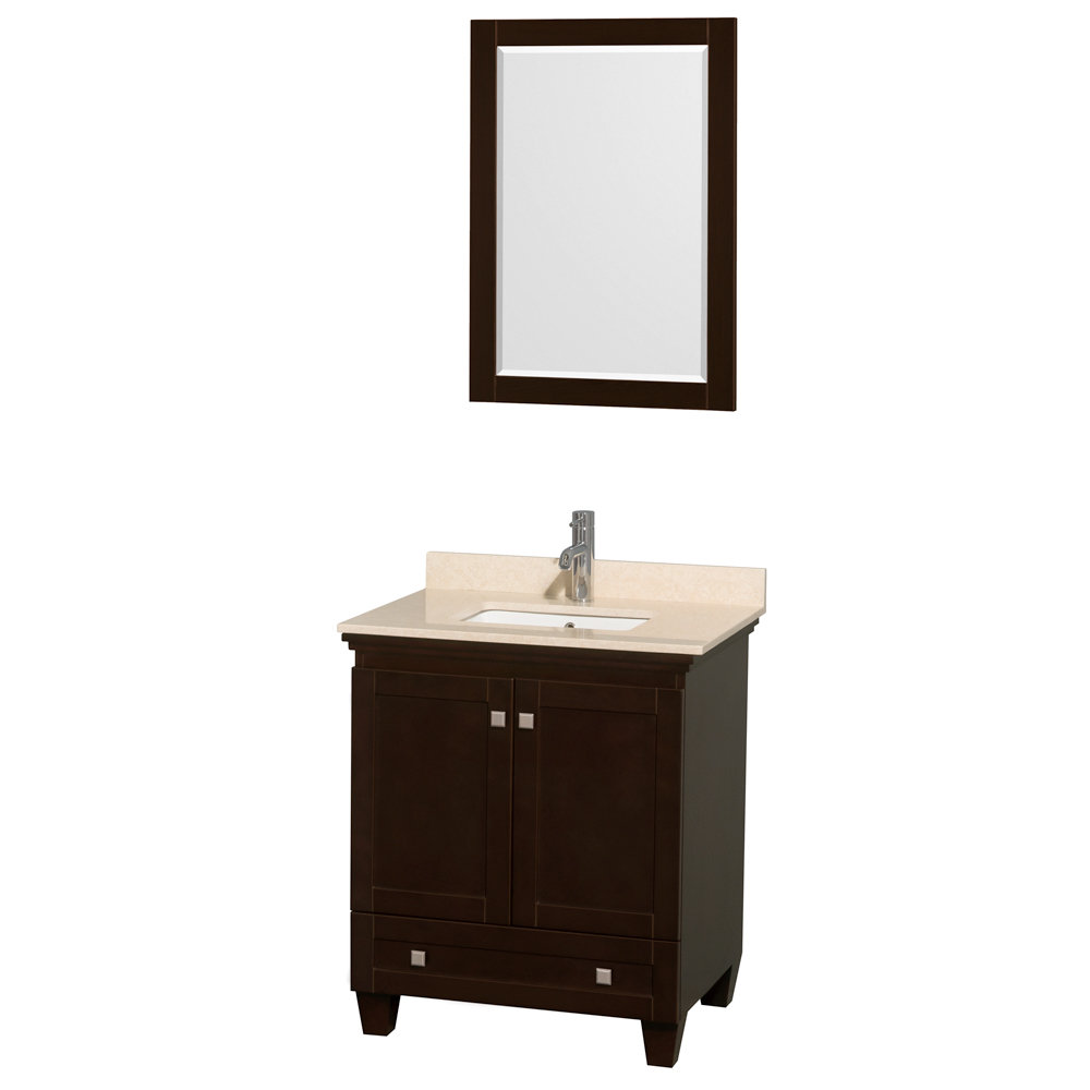 Wyndham Collection Acclaim 30" Single Bathroom Vanity Set with Mirror