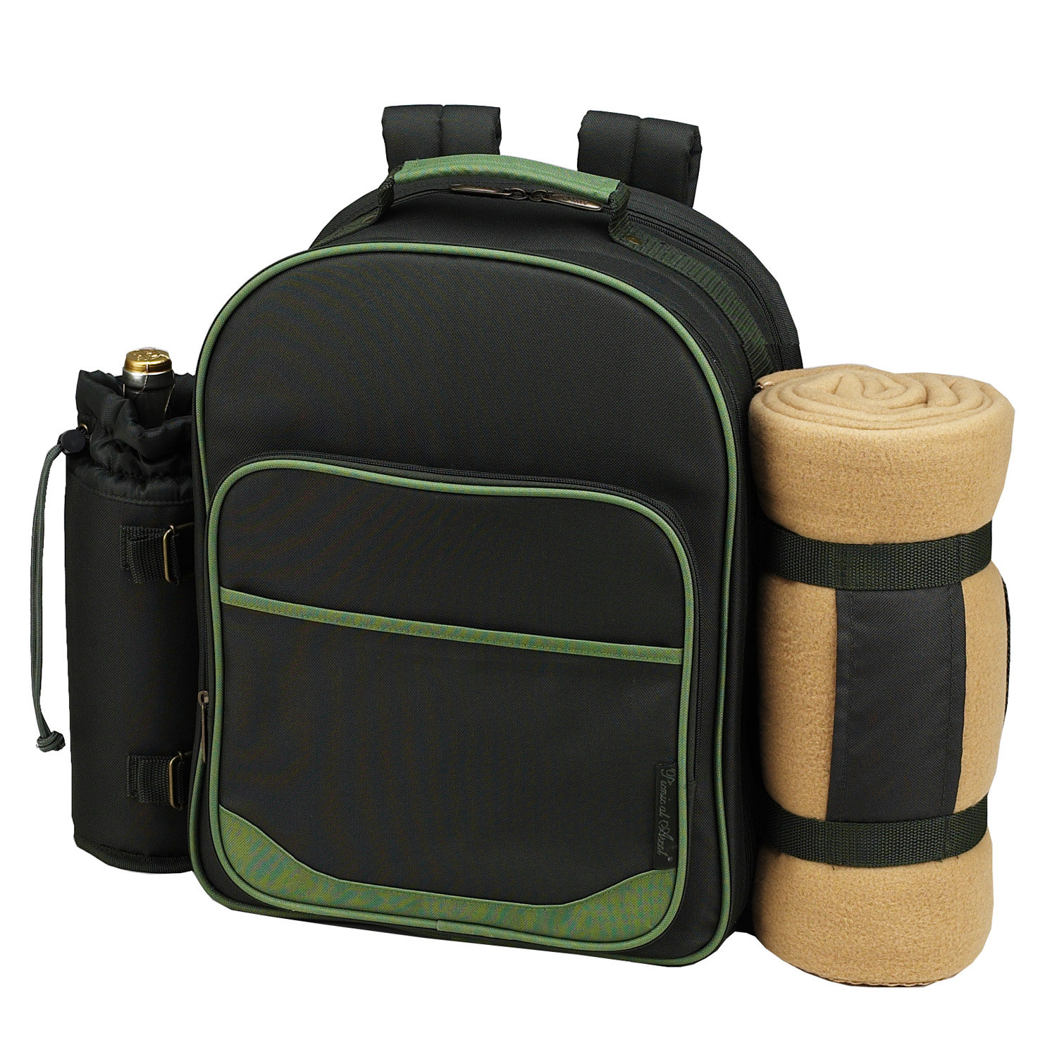 Picnic At Ascot Eco Picnic Backpack with Blanket and Two Place Settings