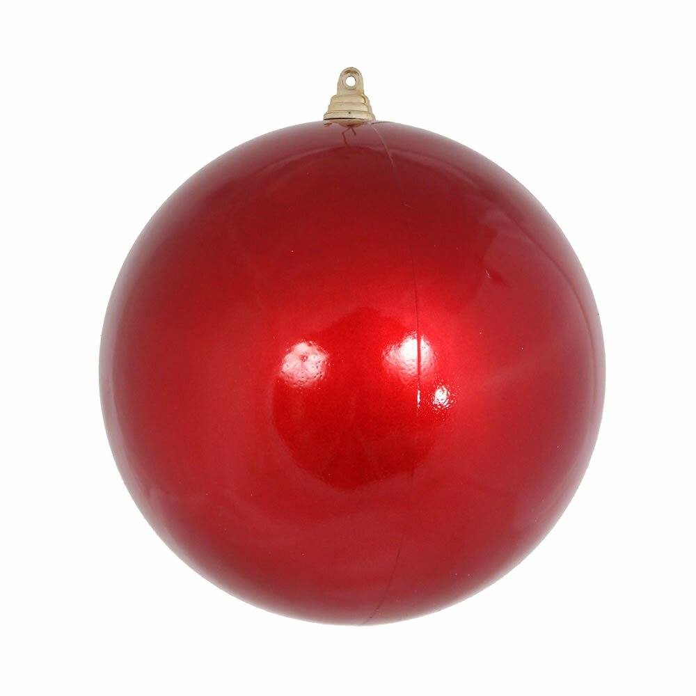 Shiny Candy Red Shatterproof Christmas Ball Ornaments 6