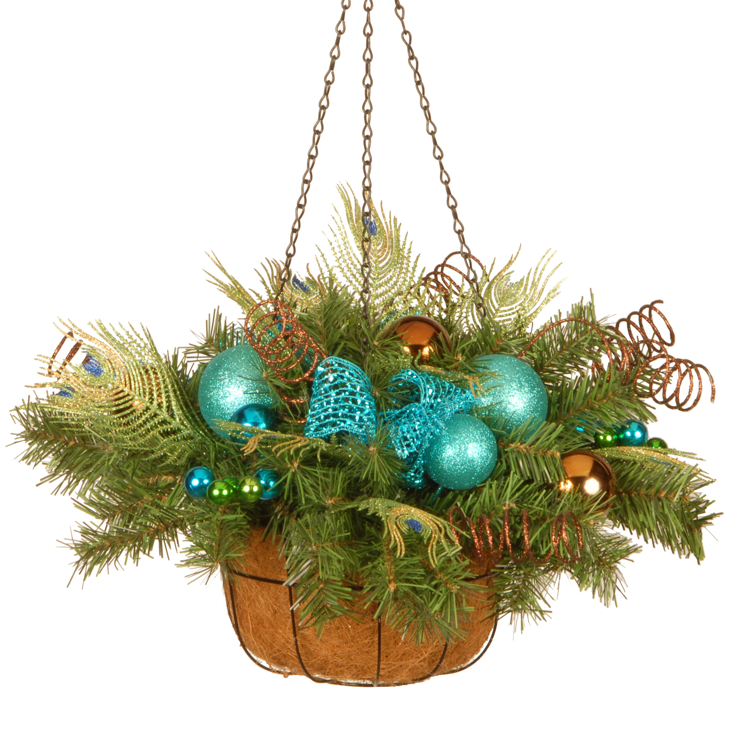 Decorative Peacock Hanging Basket Wayfair