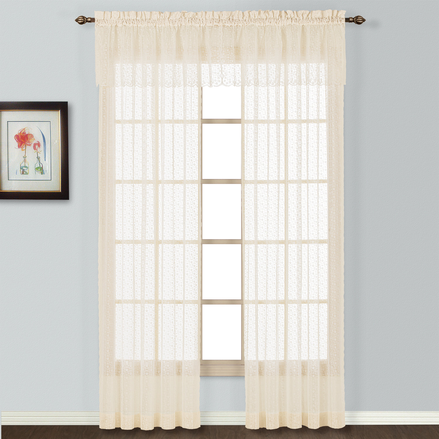 United Curtain Co. Charlotte Rod Pocket Curtain Panel & Reviews Wayfair
