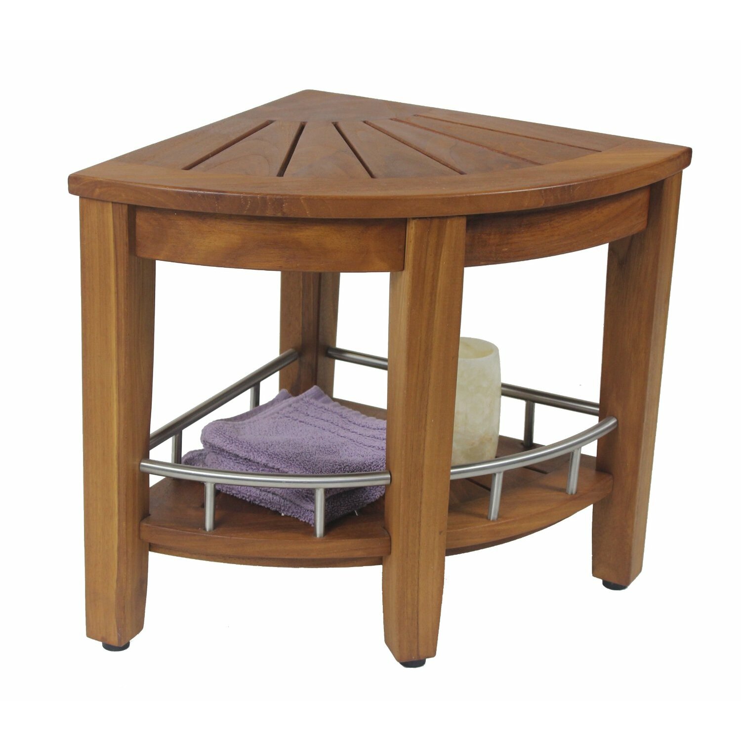 Aqua Teak Corner Shower Bench & Reviews