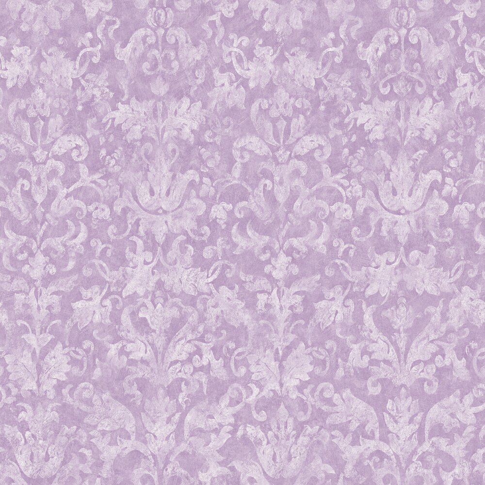 Peek-A-Boo 33' x 20.5" Damask Distressed Wallpaper | Wayfair