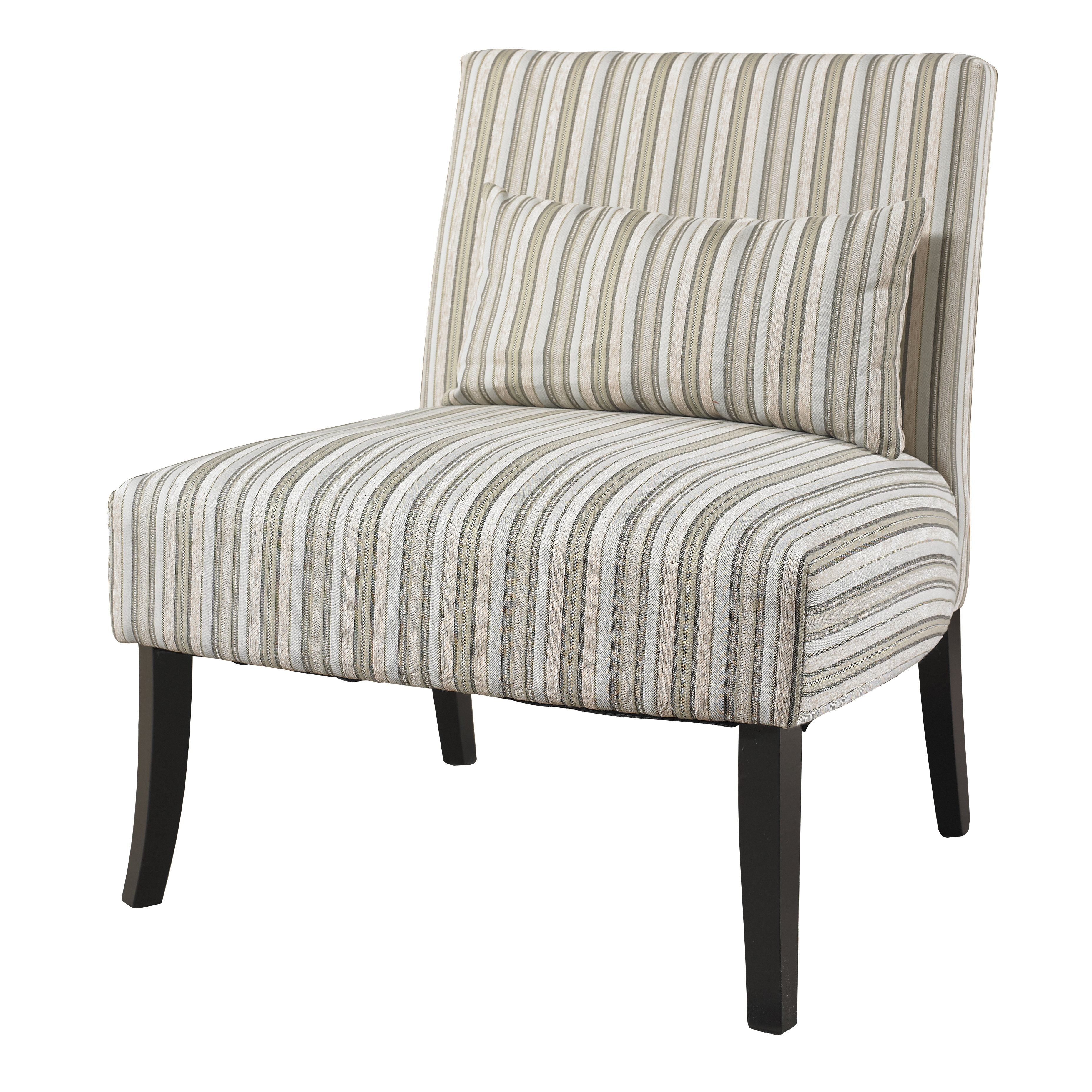 Lila Striped Fabric Slipper Chair | Wayfair