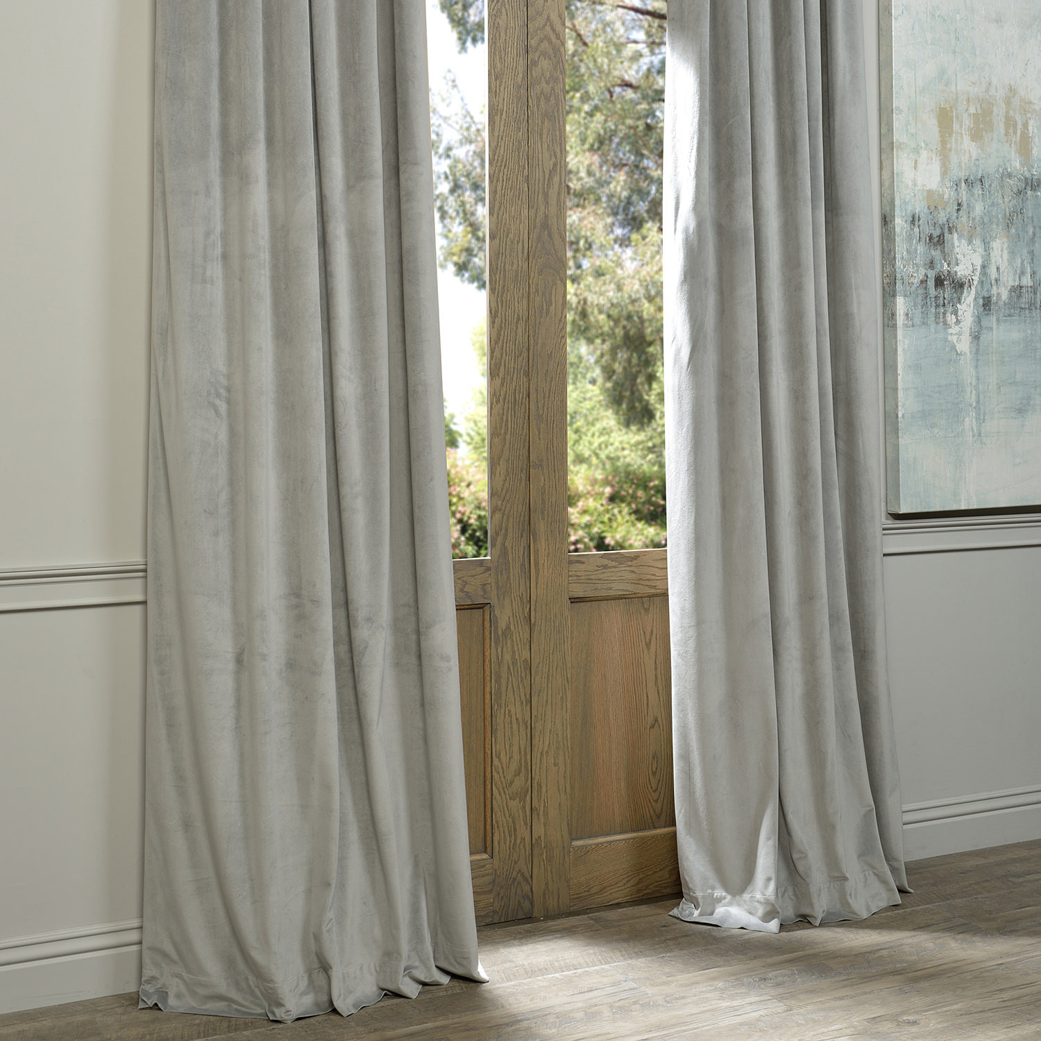Half Price Drapes Signature Grommet Blackout Velvet Single ...