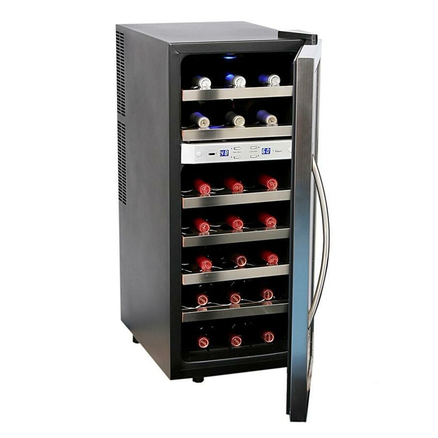 Whynter 21 Bottle Dual Zone Freestanding Wine Refrigerator ...