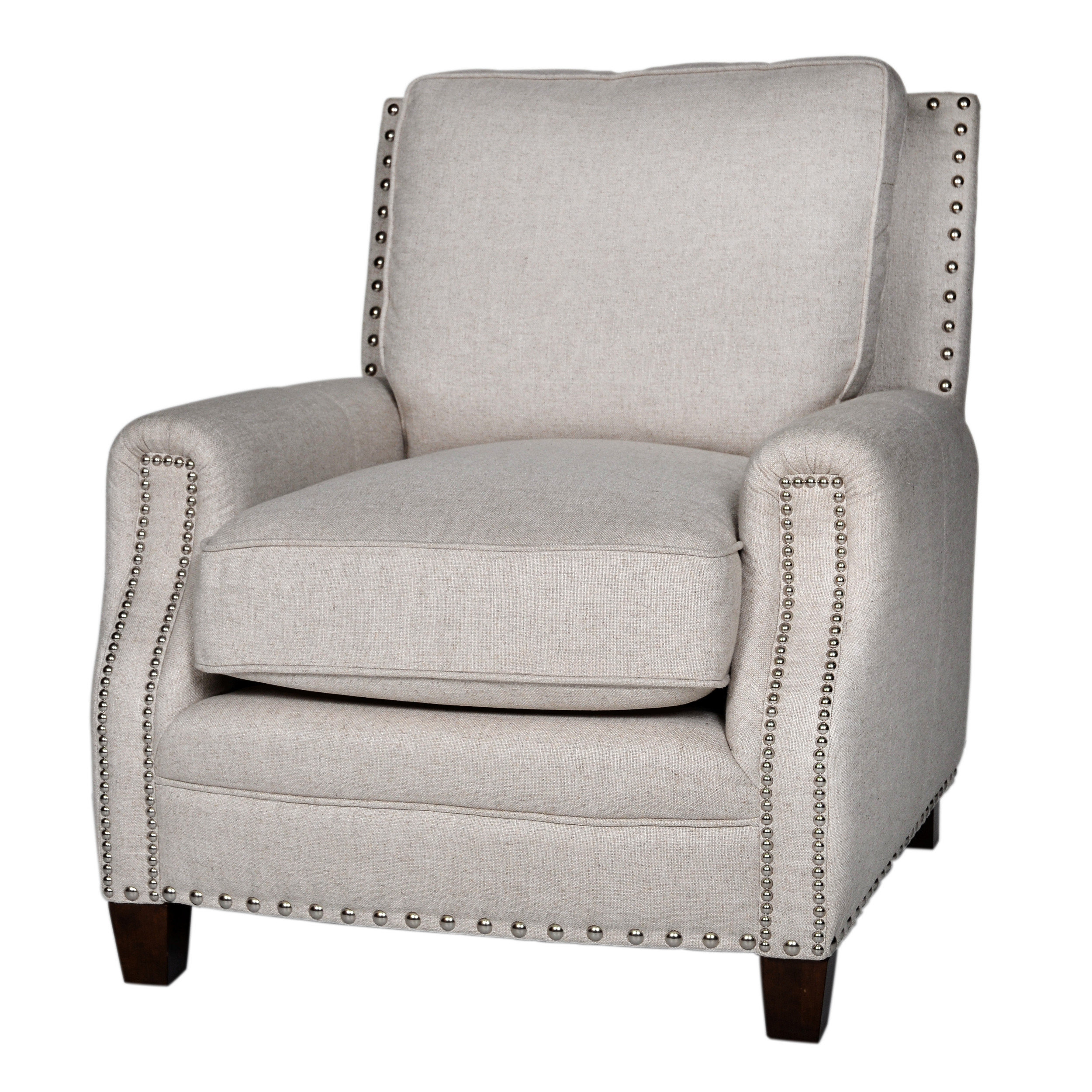 Opulence Home Bradford II Linen Arm Chair & Reviews | Wayfair