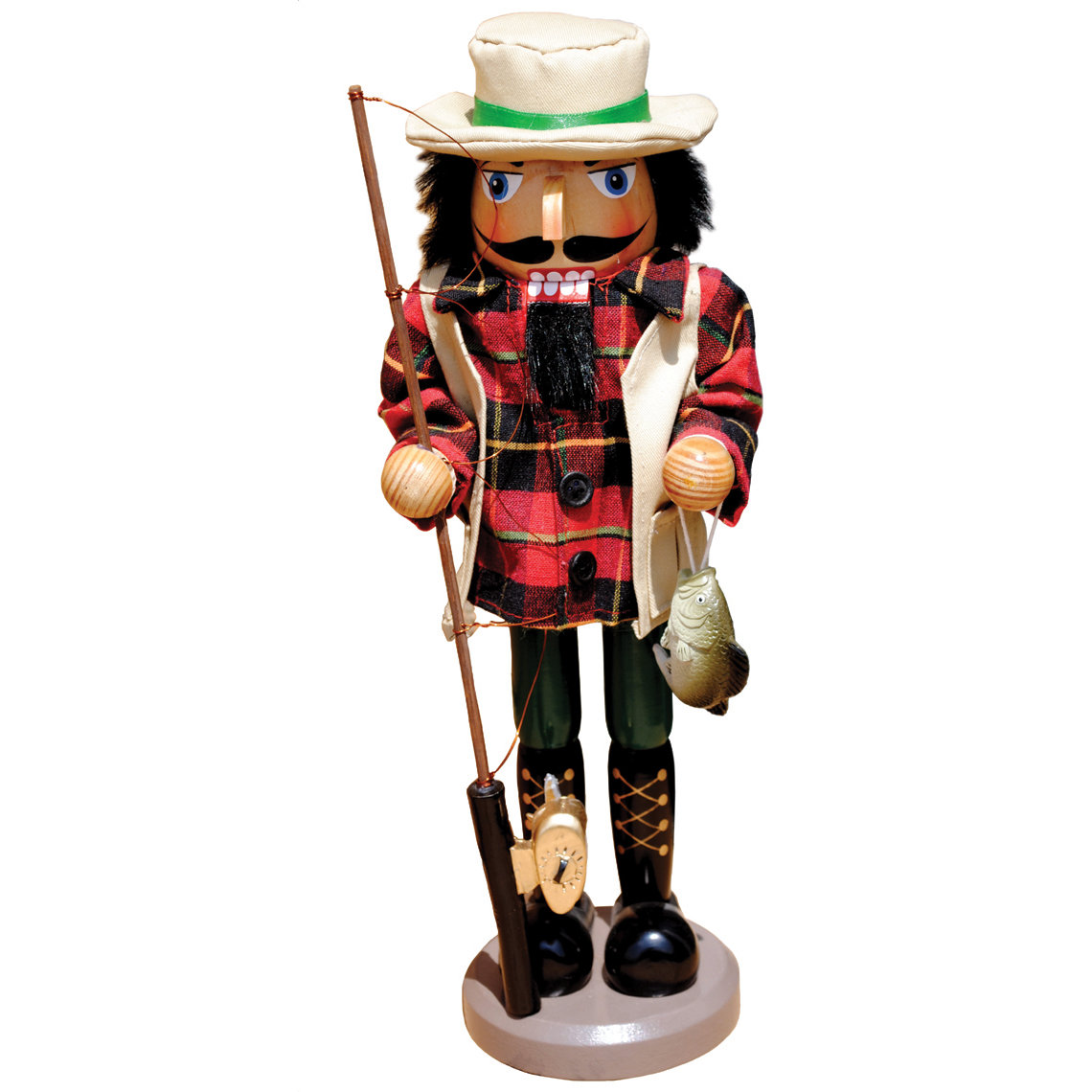 Santa's 14.5" Bass Fisherman Nutcracker & Reviews Wayfair