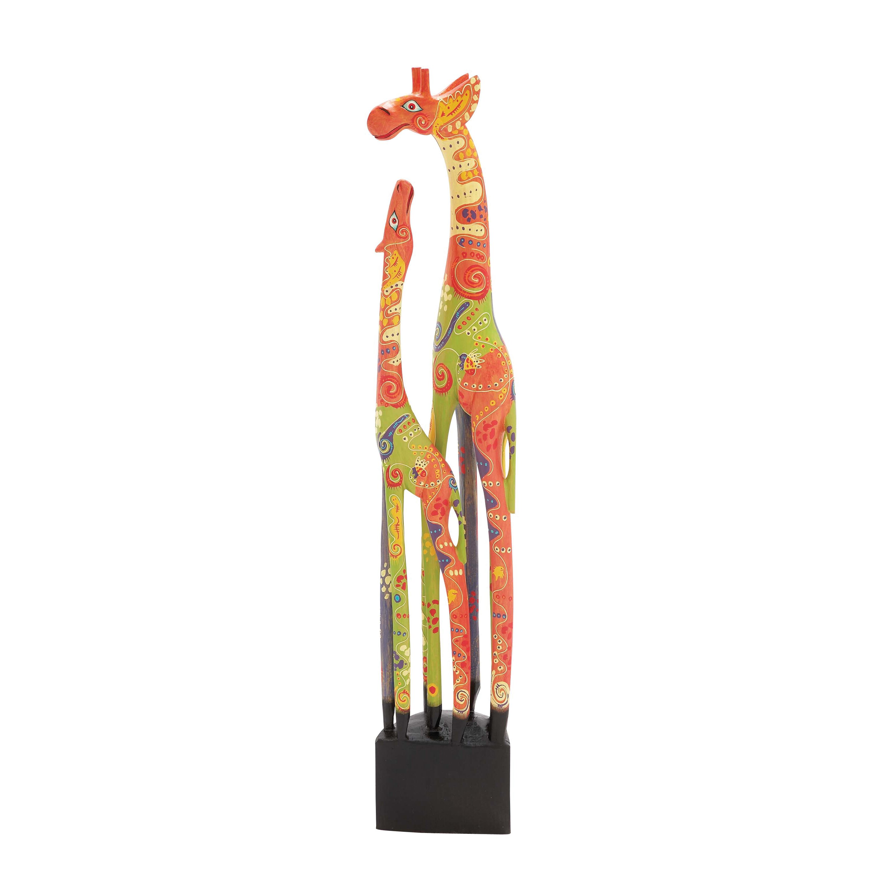 giraffe wood sculpture