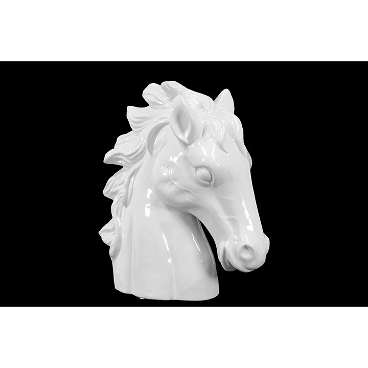 ceramic horse head bust