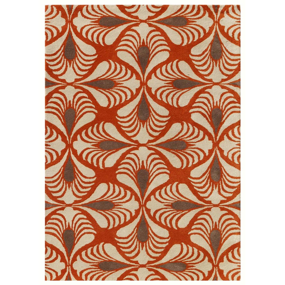 Bombay Hand Tufted Orange Area Rug by AMER Rugs