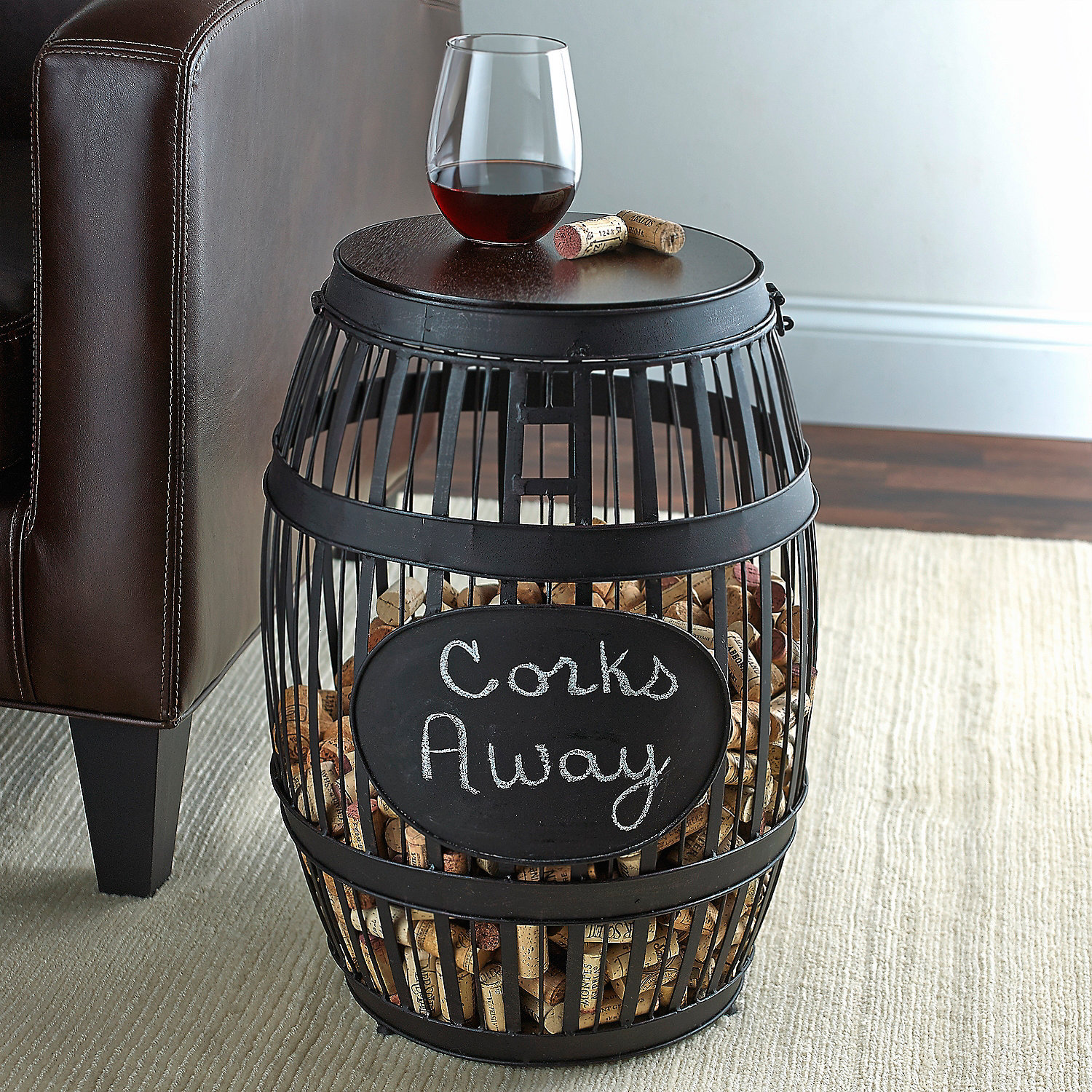 Wine Enthusiast Companies Barrel Cork Catcher End Table & Reviews Wayfair