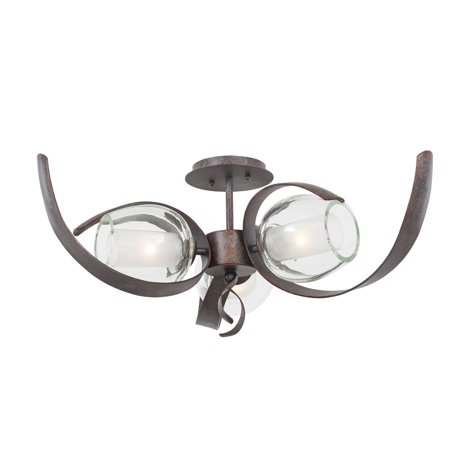 Solana 3 Light Semi Flush Mount