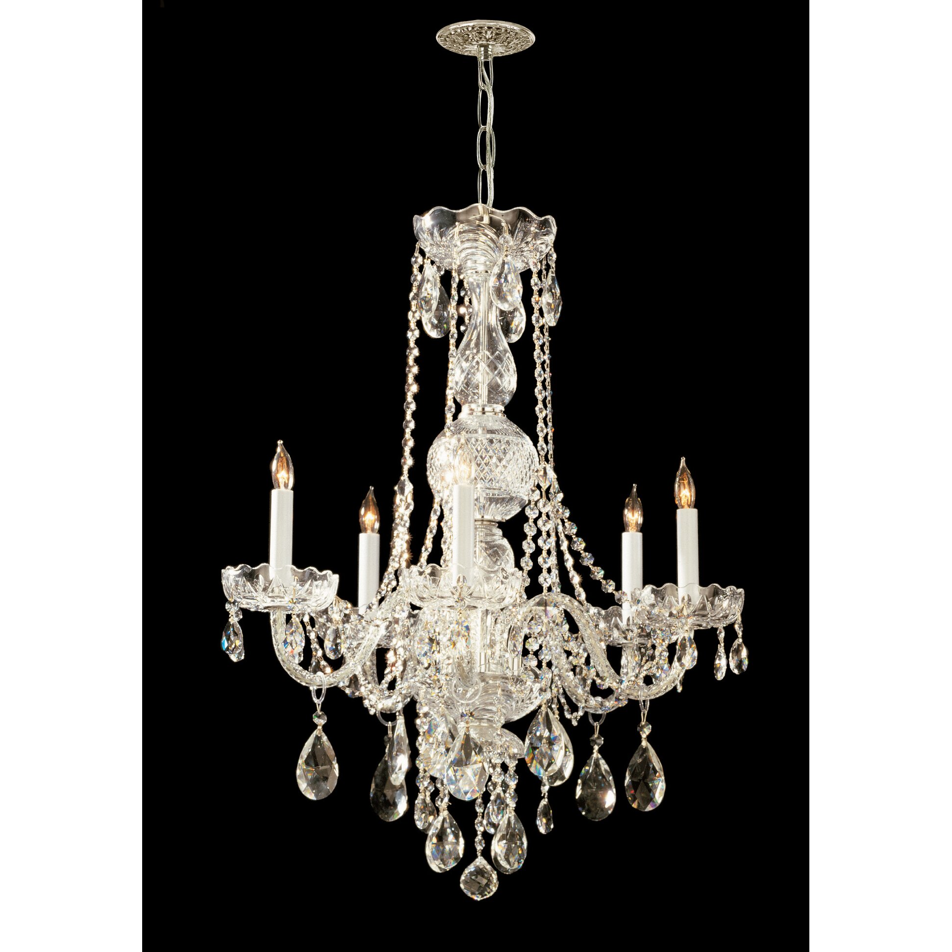 Traditional Crystal 5 Light Chandelier by Crystorama