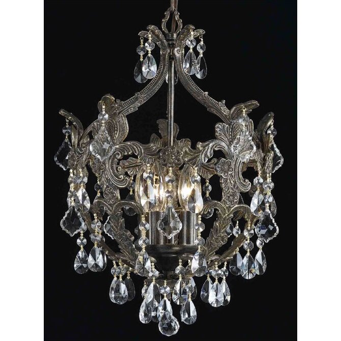 Traditional Classic Crystal Chandelier in English Bronze by Crystorama