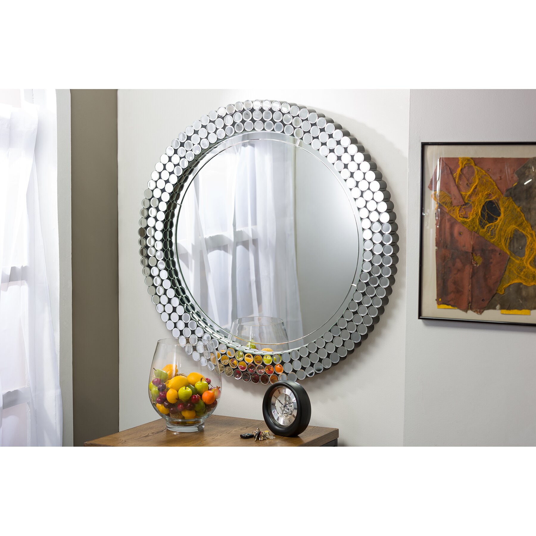 mirror circular studio light