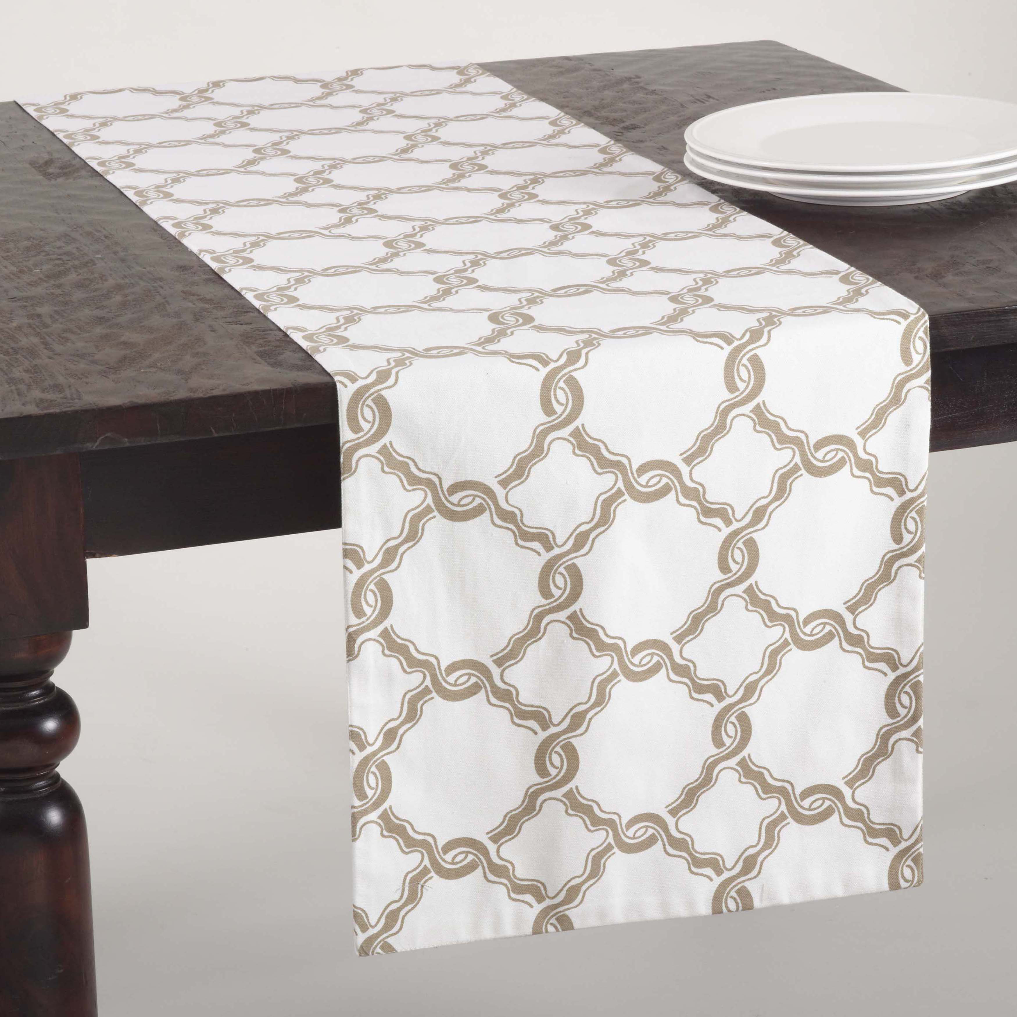 Saro Nantucket Chain Link Table Runner & Reviews Wayfair