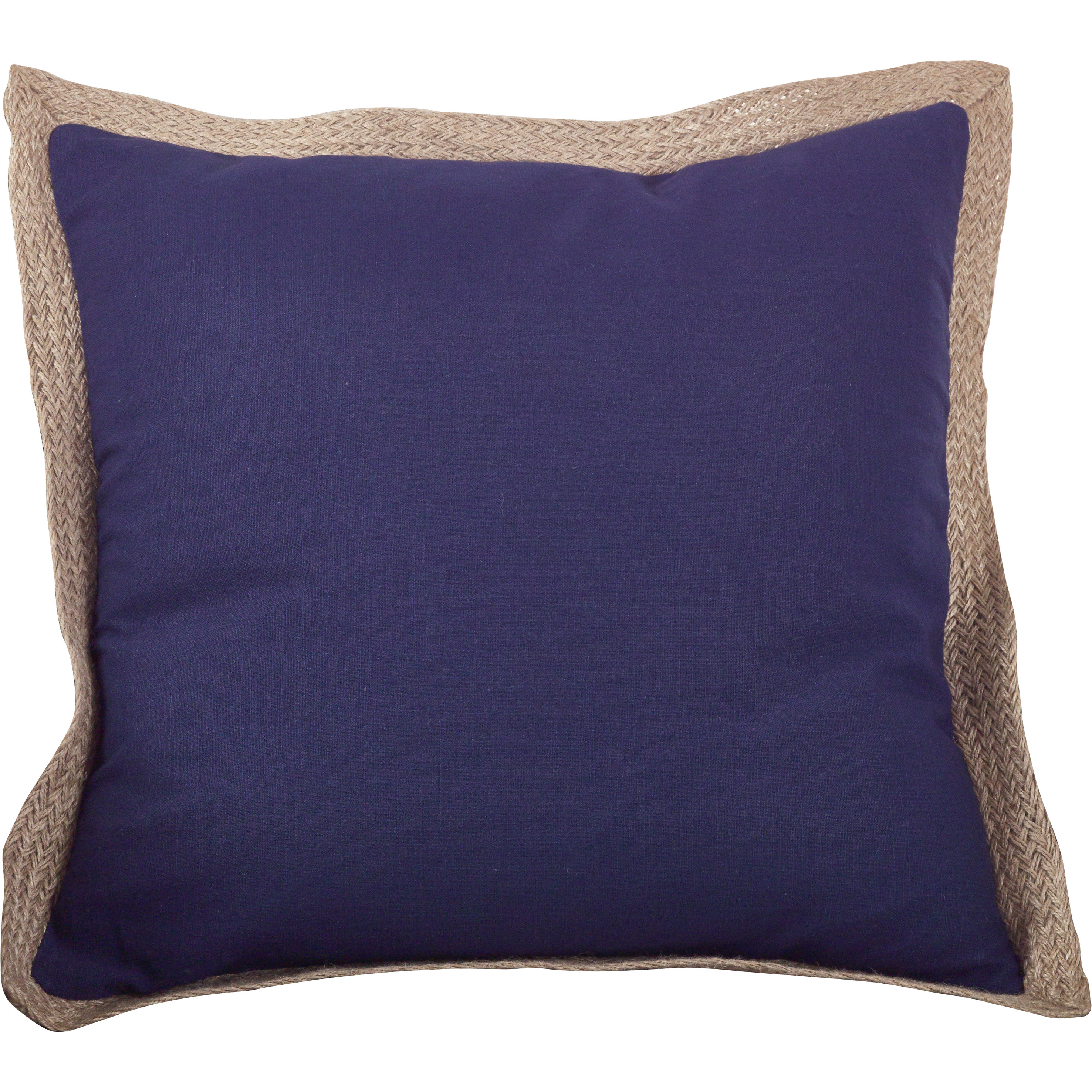 Classic Jute Trim Cotton Throw Pillow Wayfair