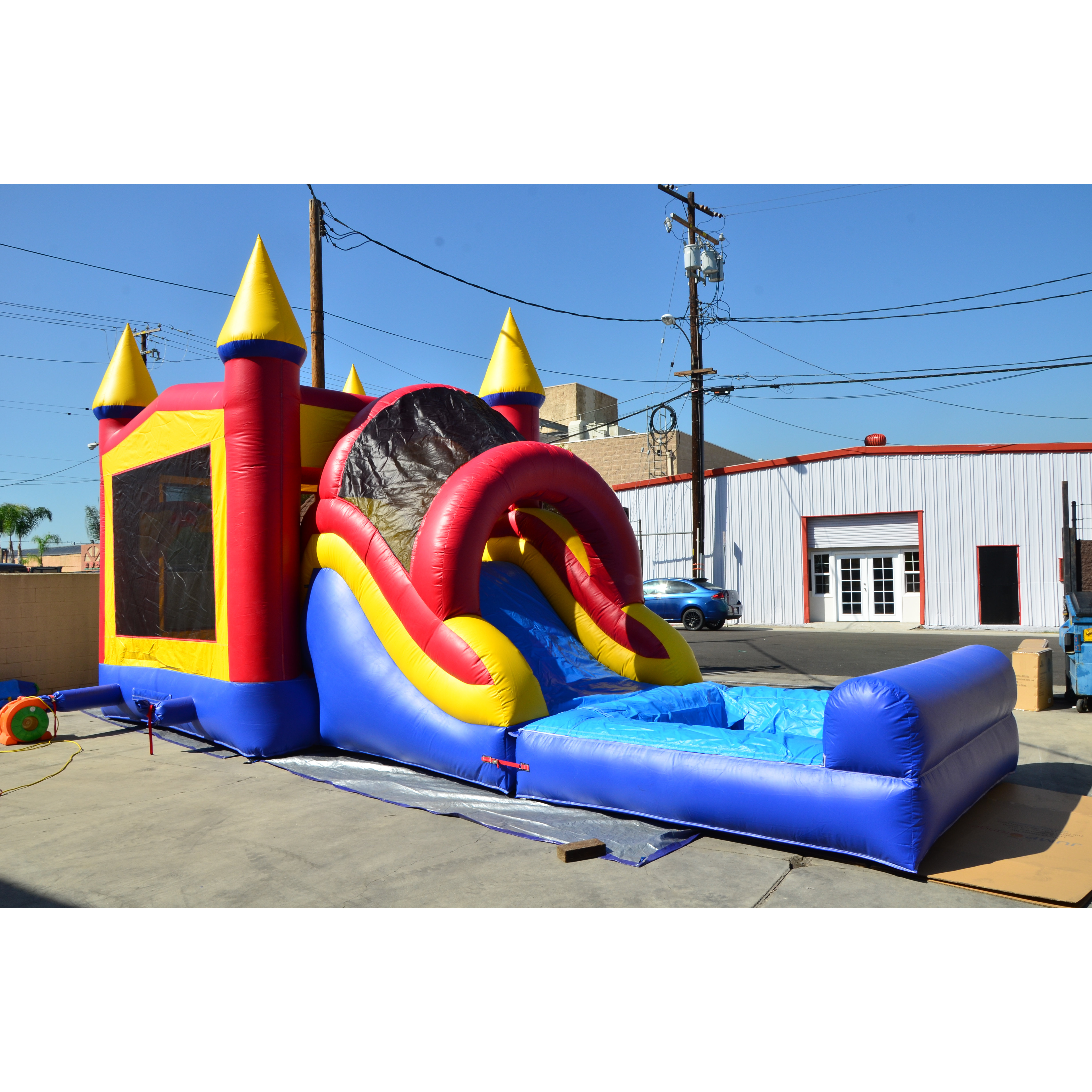 jumporange caterpillar inflatable combo