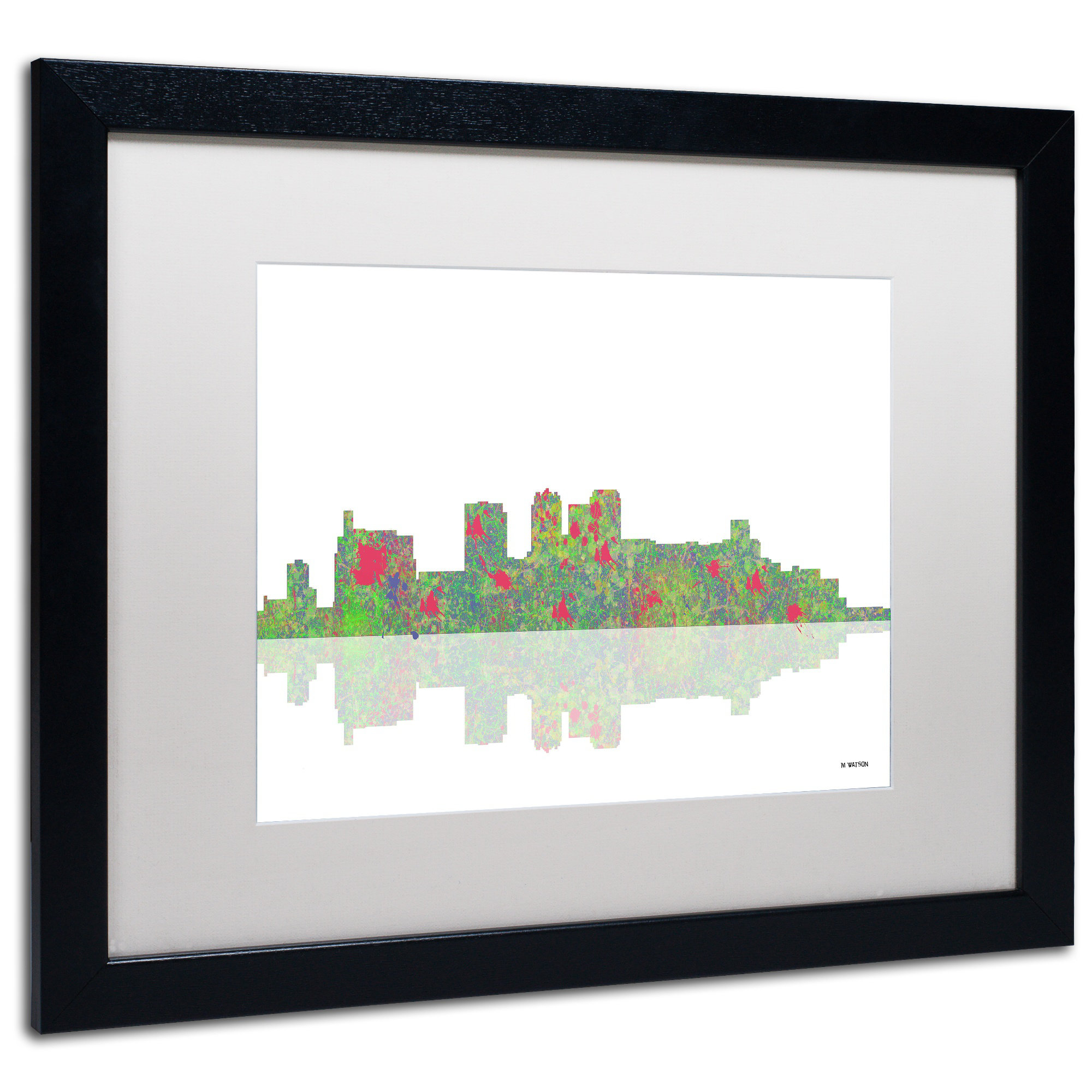 Birmingham Alabama Skyline III by Marlene Watson Framed Graphic Art