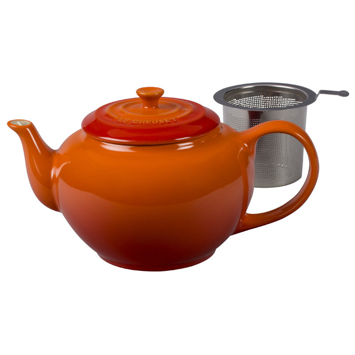 Le Creuset Stoneware Teapot with Infuser & Reviews Wayfair