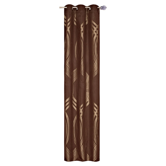 Lavish Home Metallic Brown Grommet Curtain Panels & Reviews Wayfair