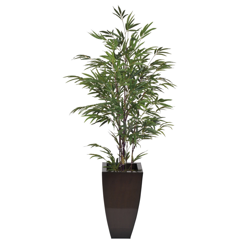 House of Silk Flowers Artificial Black Bamboo Tree in