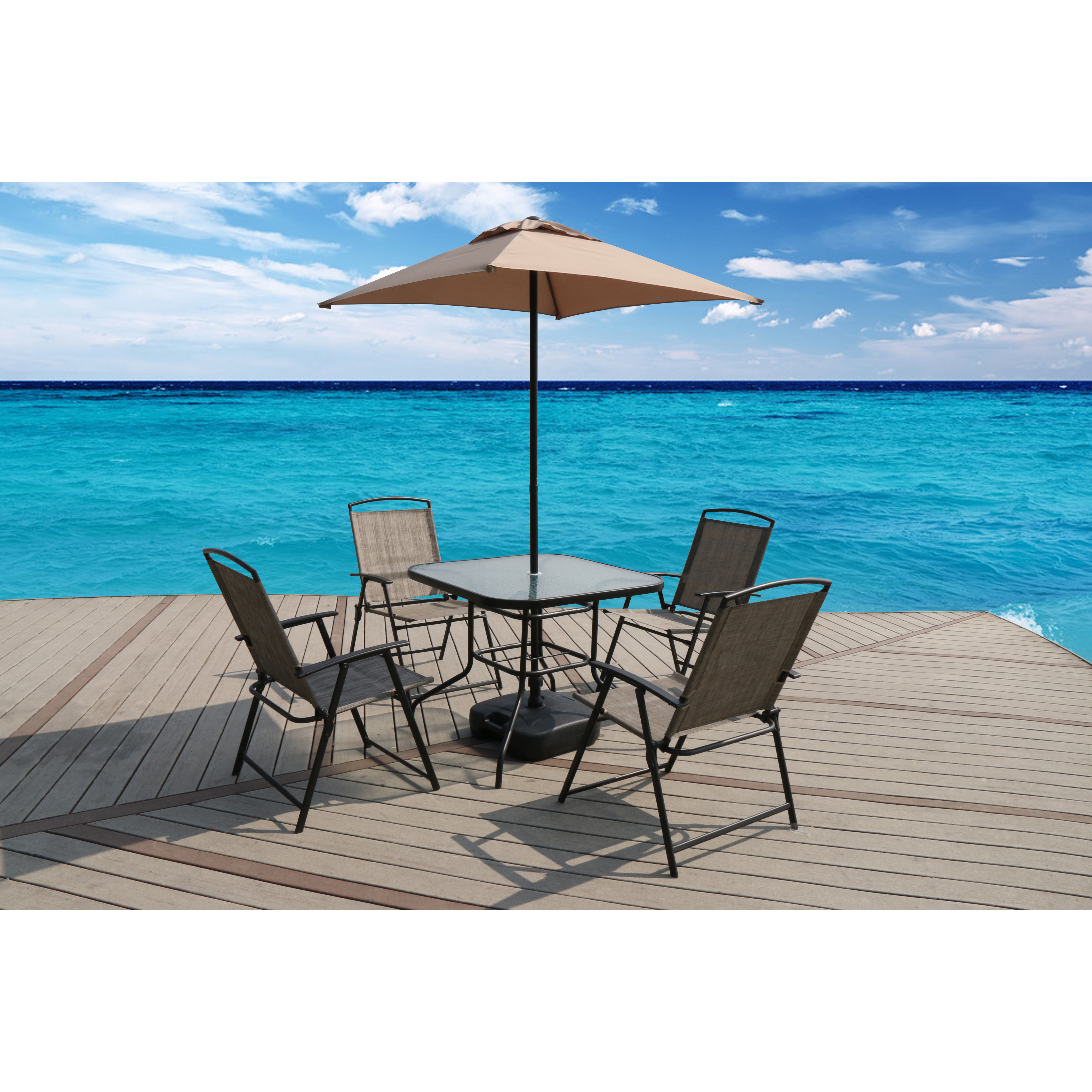 SunTime Outdoor Living Oasis 7 Piece Dining Set & Reviews | Wayfair