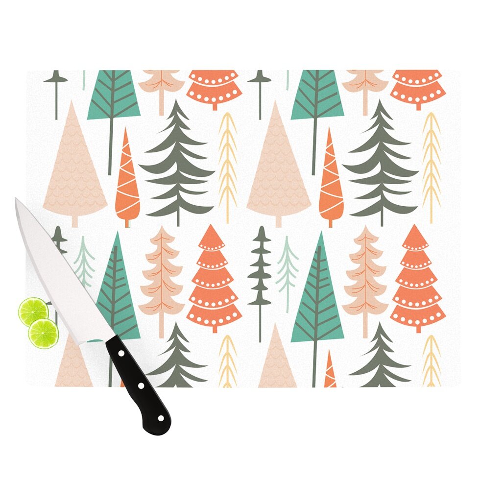 Happy Forest Cutting Board by KESS InHouse
