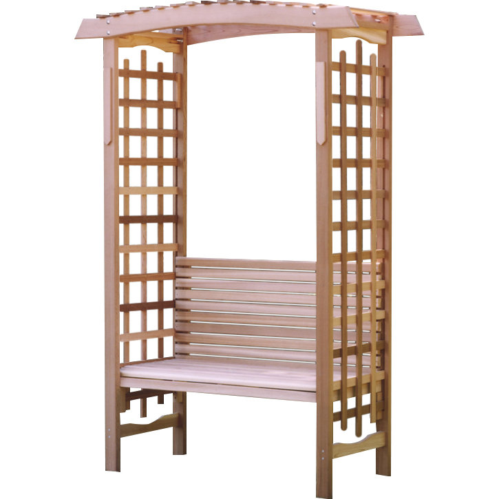 All Things Cedar Garden Arbor With Bench All Things Cedar Garden Arbor with Bench & Reviews | Wayfair