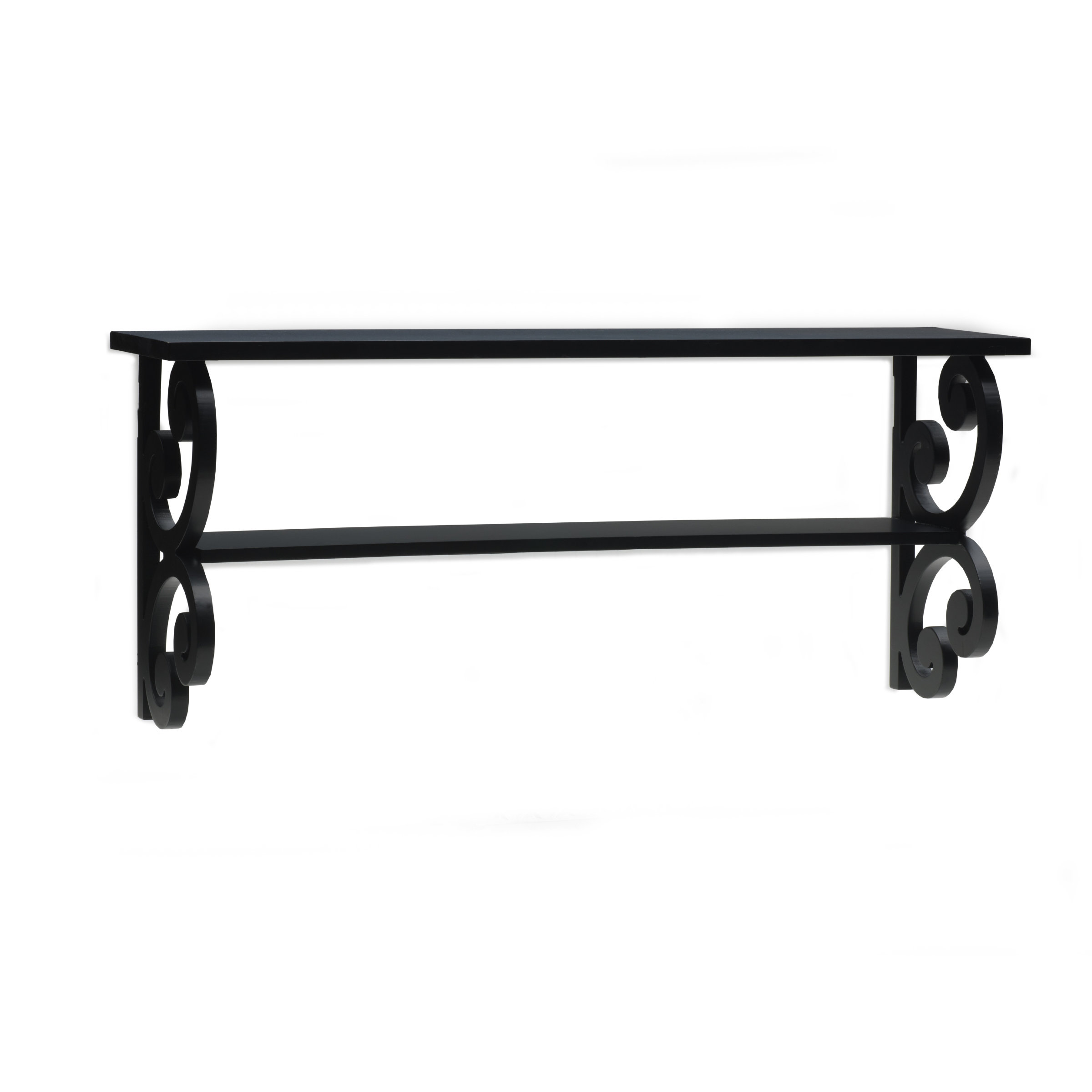 Melannco Bracket Scroll Double Shelf & Reviews Wayfair