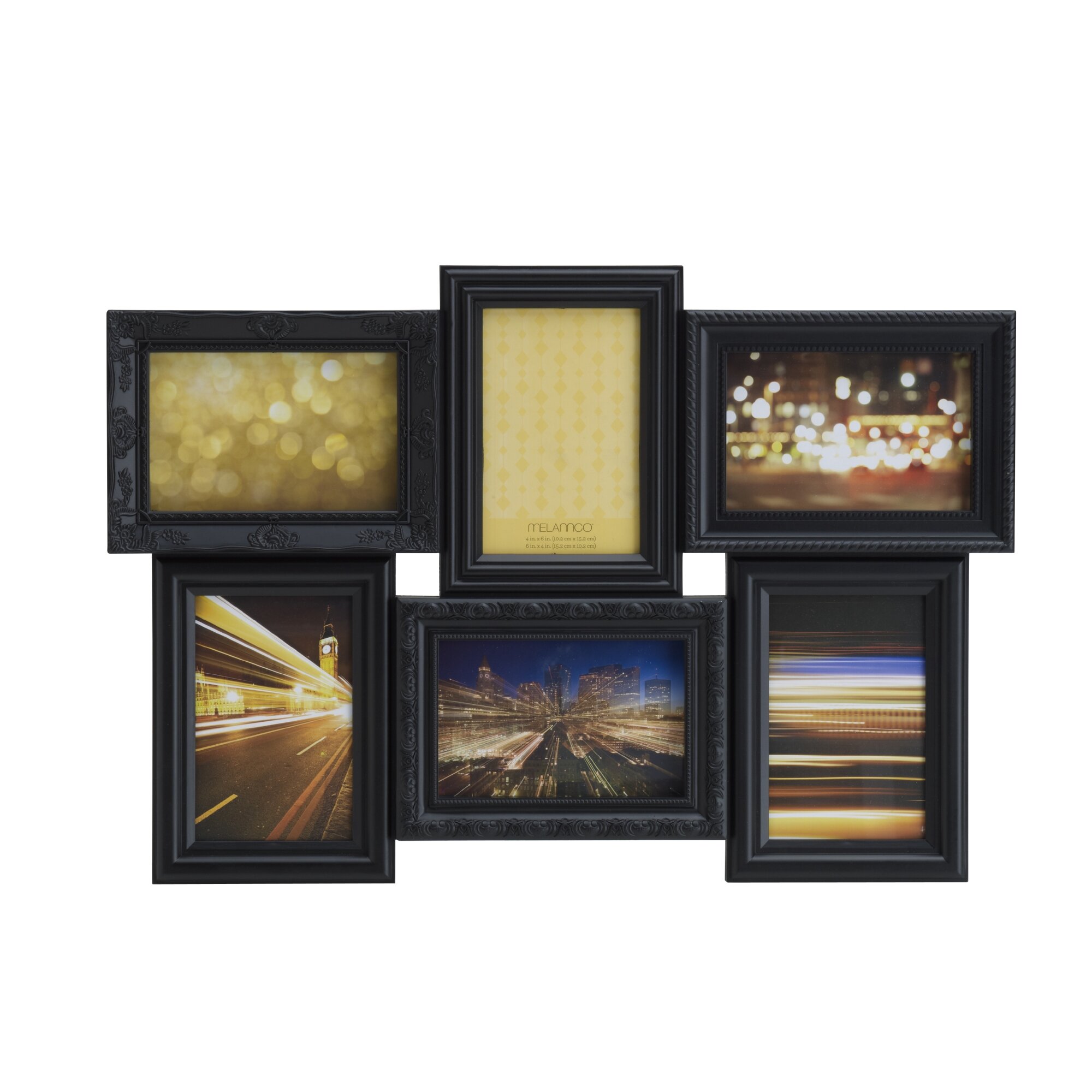 Melannco 6 Opening Multi Profile Collage Picture Frame & Reviews | Wayfair