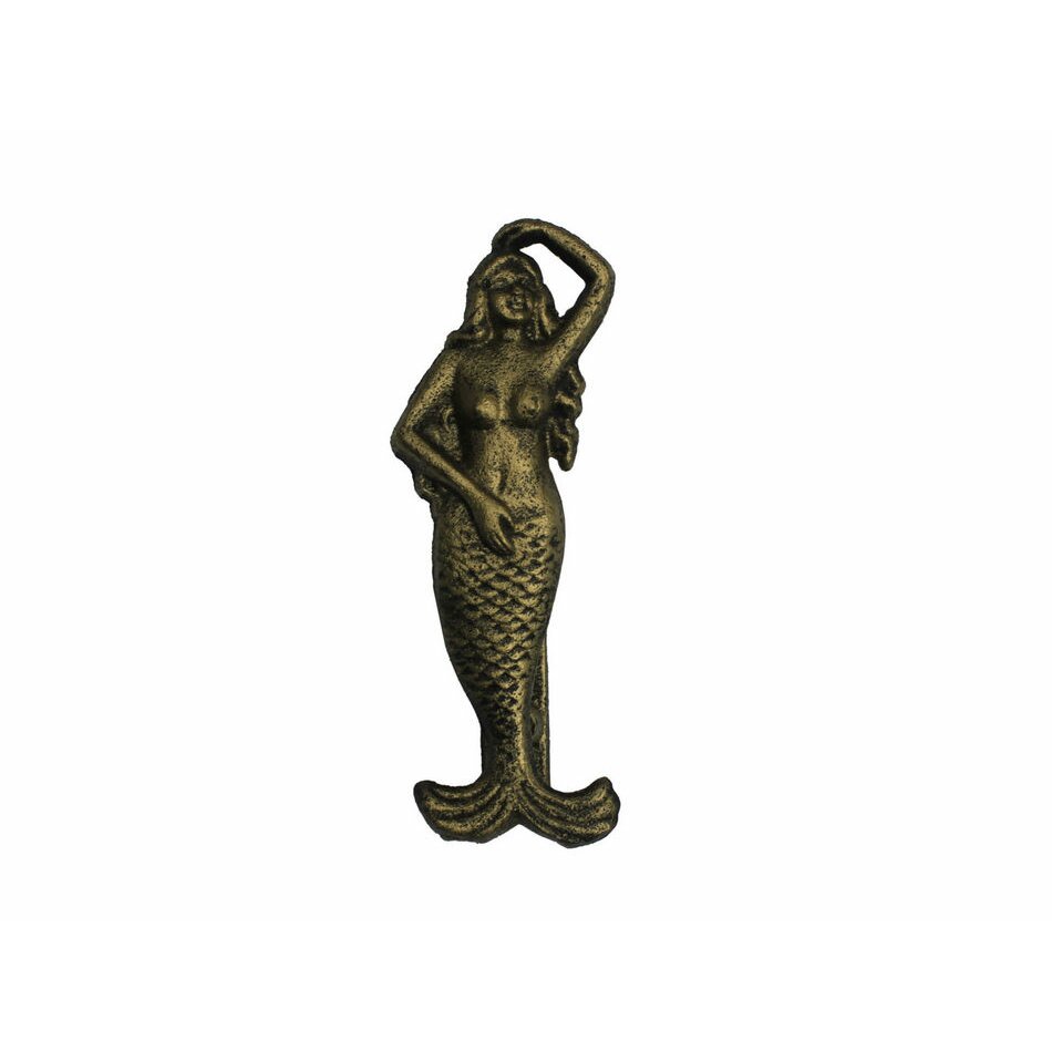 Handcrafted Nautical Decor 7" Cast Iron Mermaid Door ...