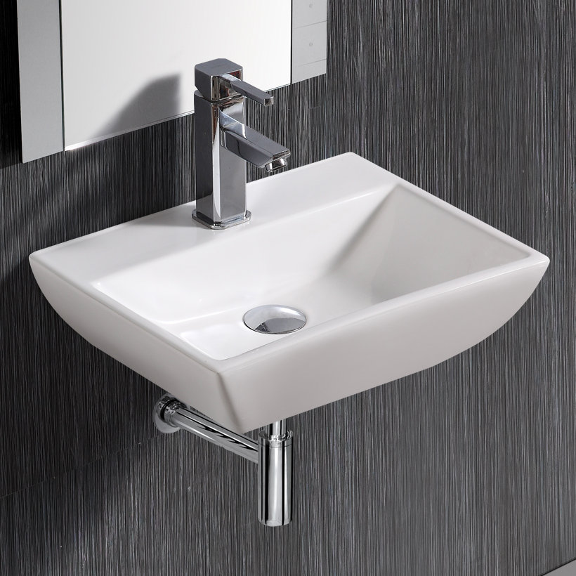 Elanti Wall Mounted Rectangular Compact Sink & Reviews | Wayfair