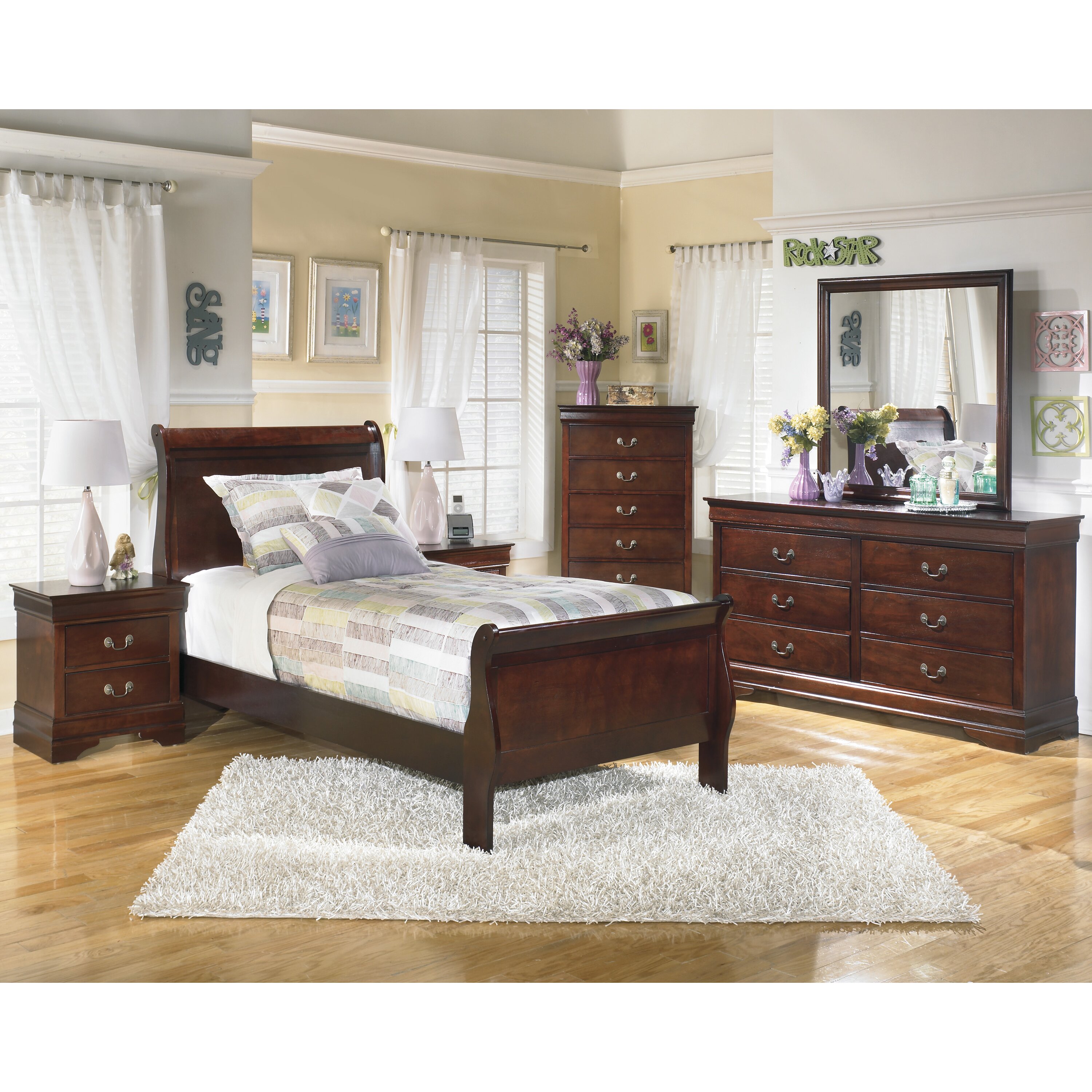 Signature Design by Ashley Alisdair Sleigh Bed & Reviews ...