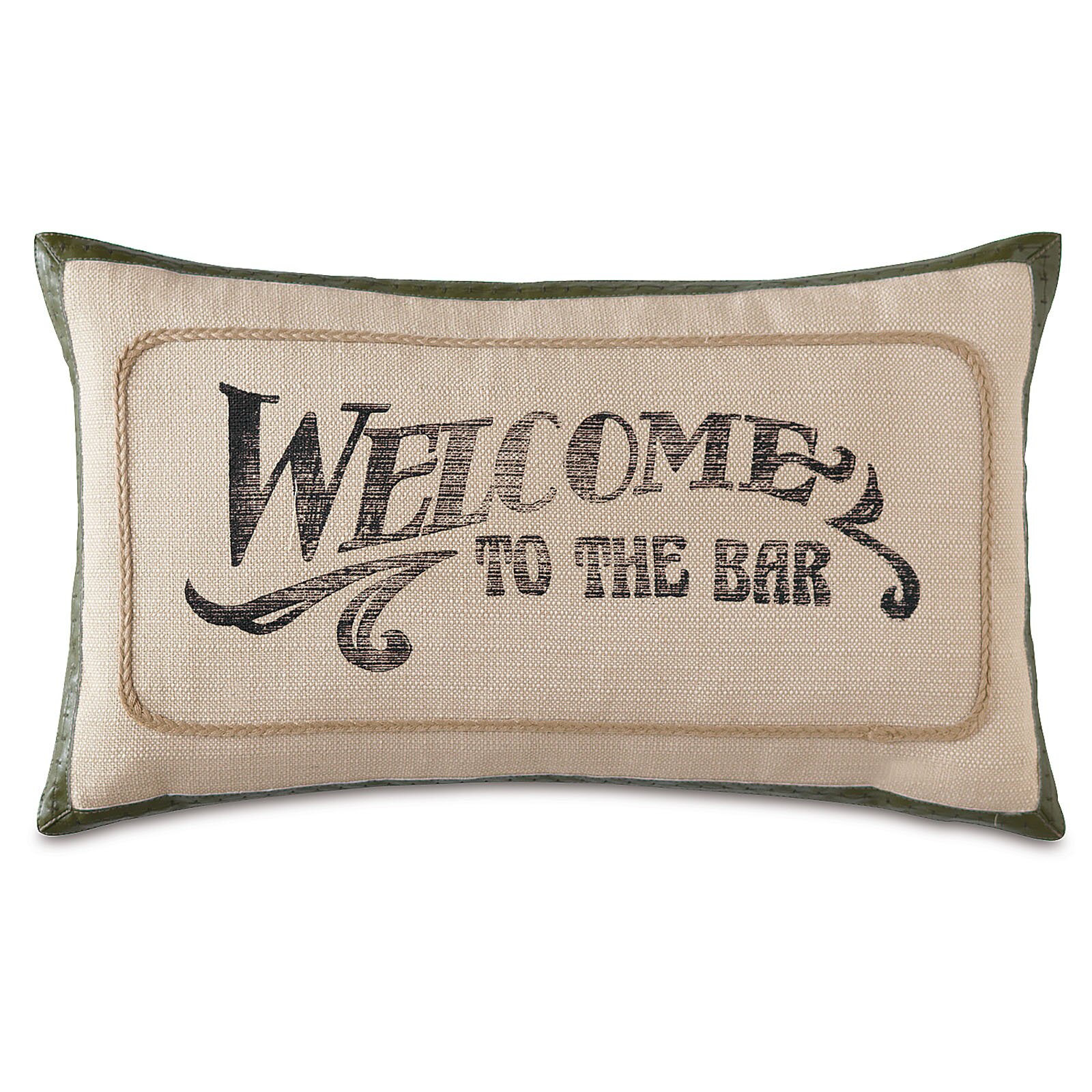 Eastern Accents Man Cave Welcome to the Bar Lumbar Pillow