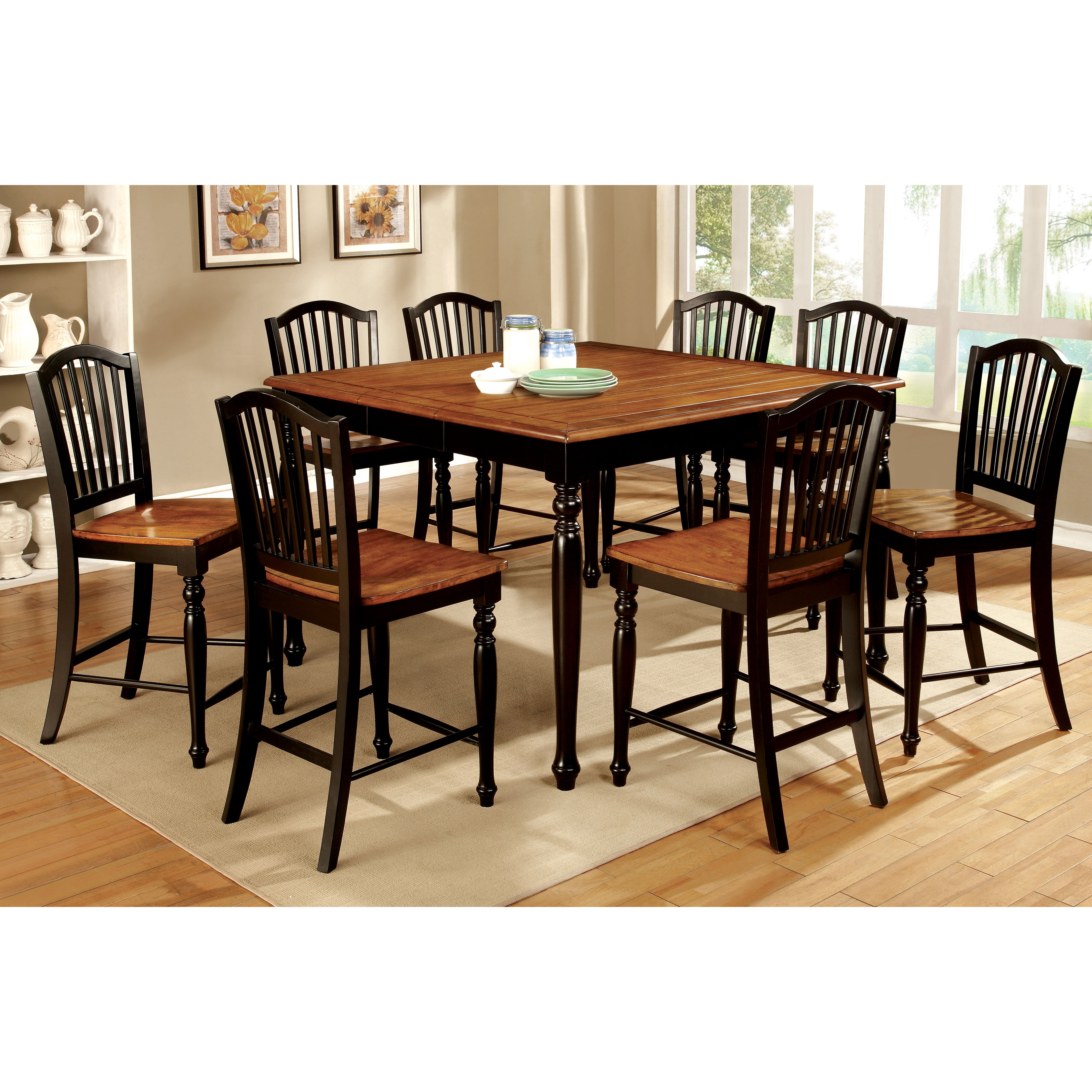 Tanner 7 Piece Counter Height Pub Dining Set by Hokku Designs