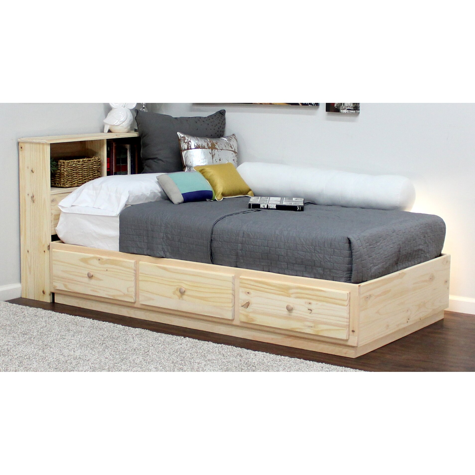 Gothic Furniture Captains Twin Bed TCBOT P