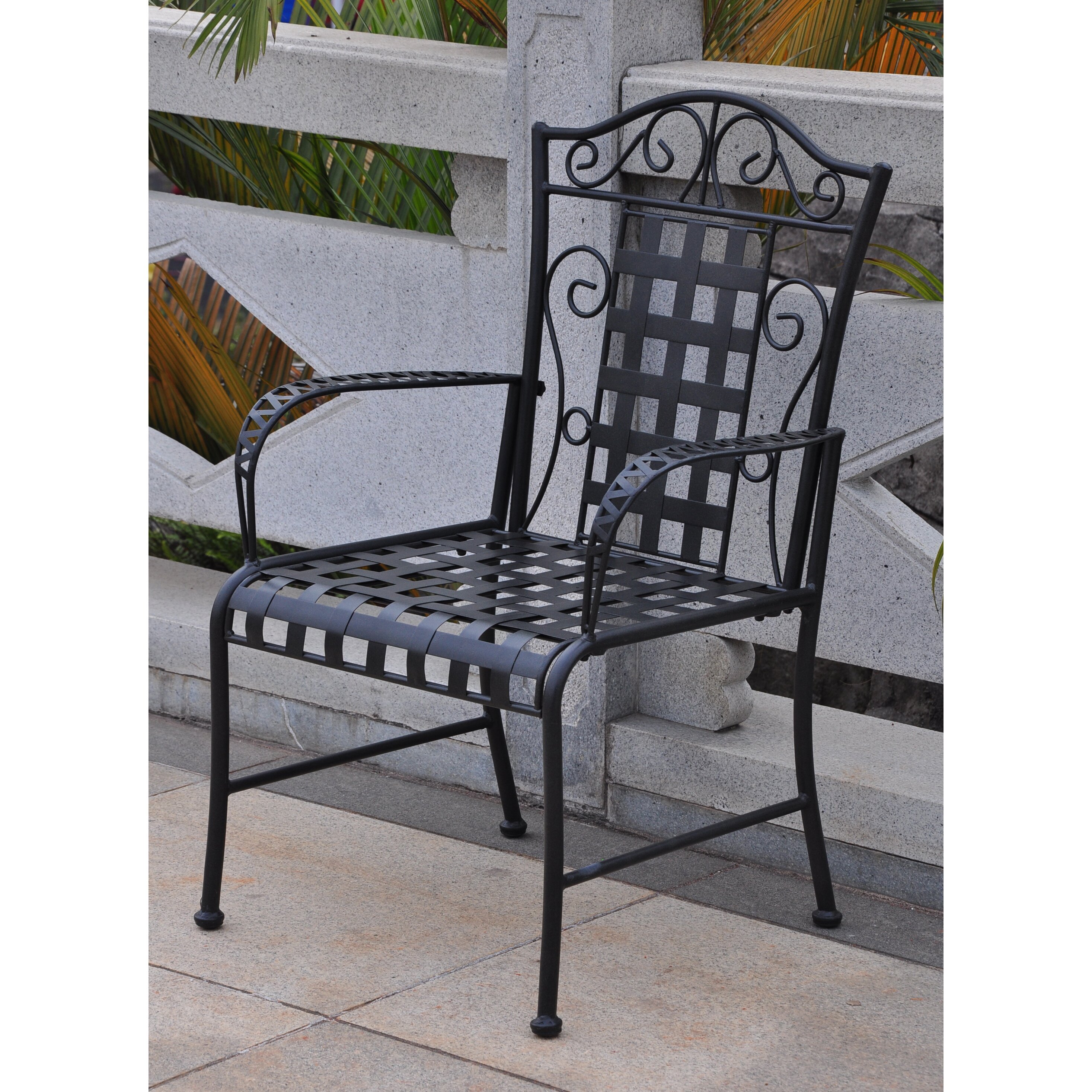 International Caravan Mandalay Patio Dining Chair & Reviews | Wayfair