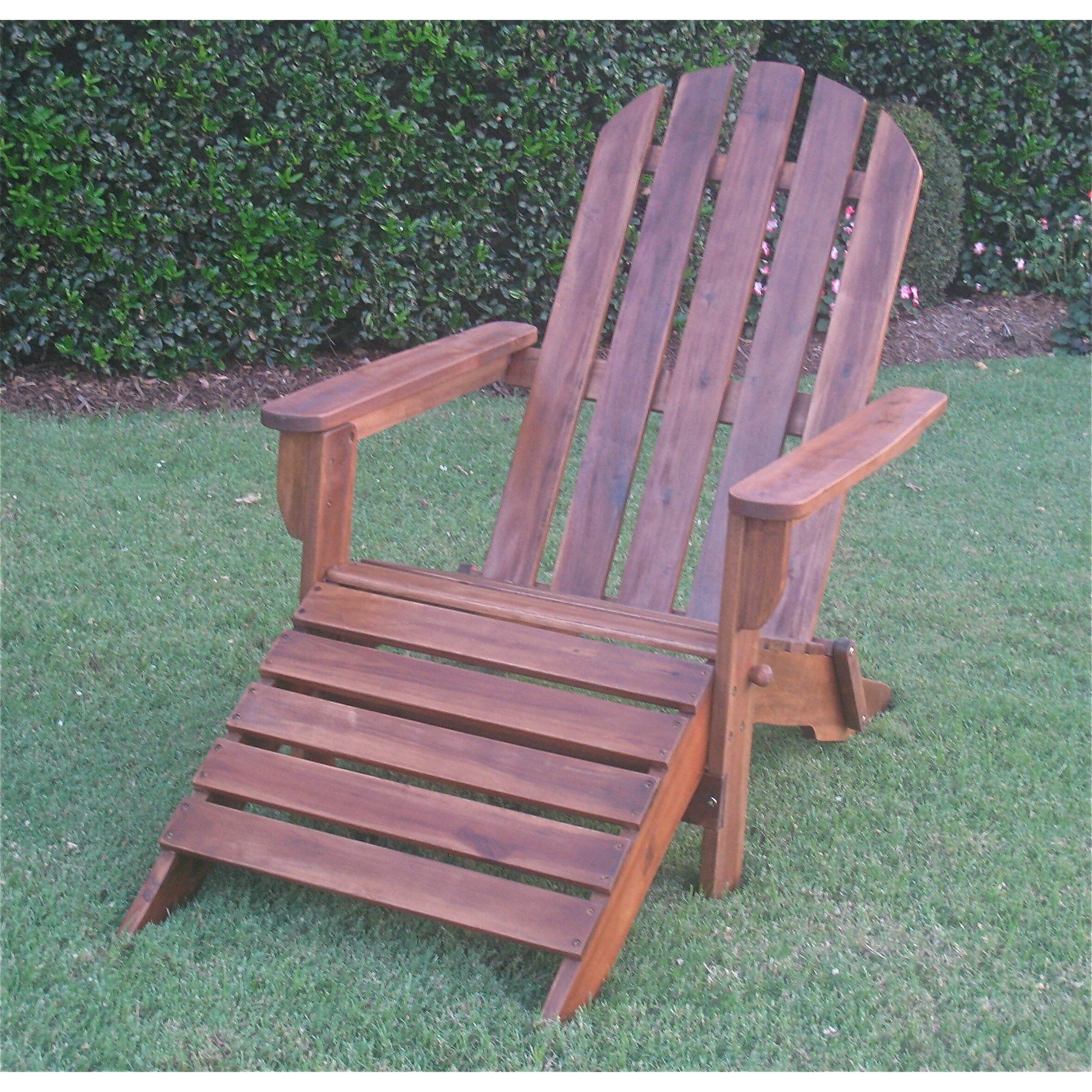 International Caravan Adirondack Chair with Footrest ...