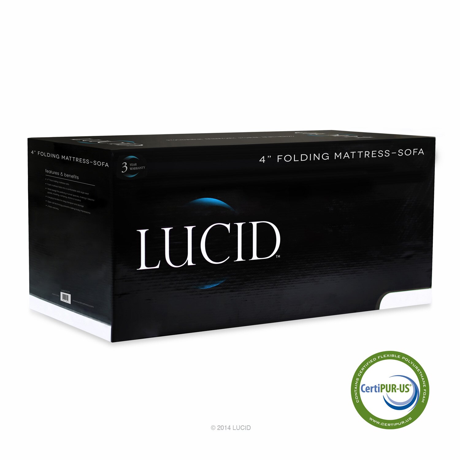 Lucid Folding 4" Foam Mattress & Reviews | Wayfair