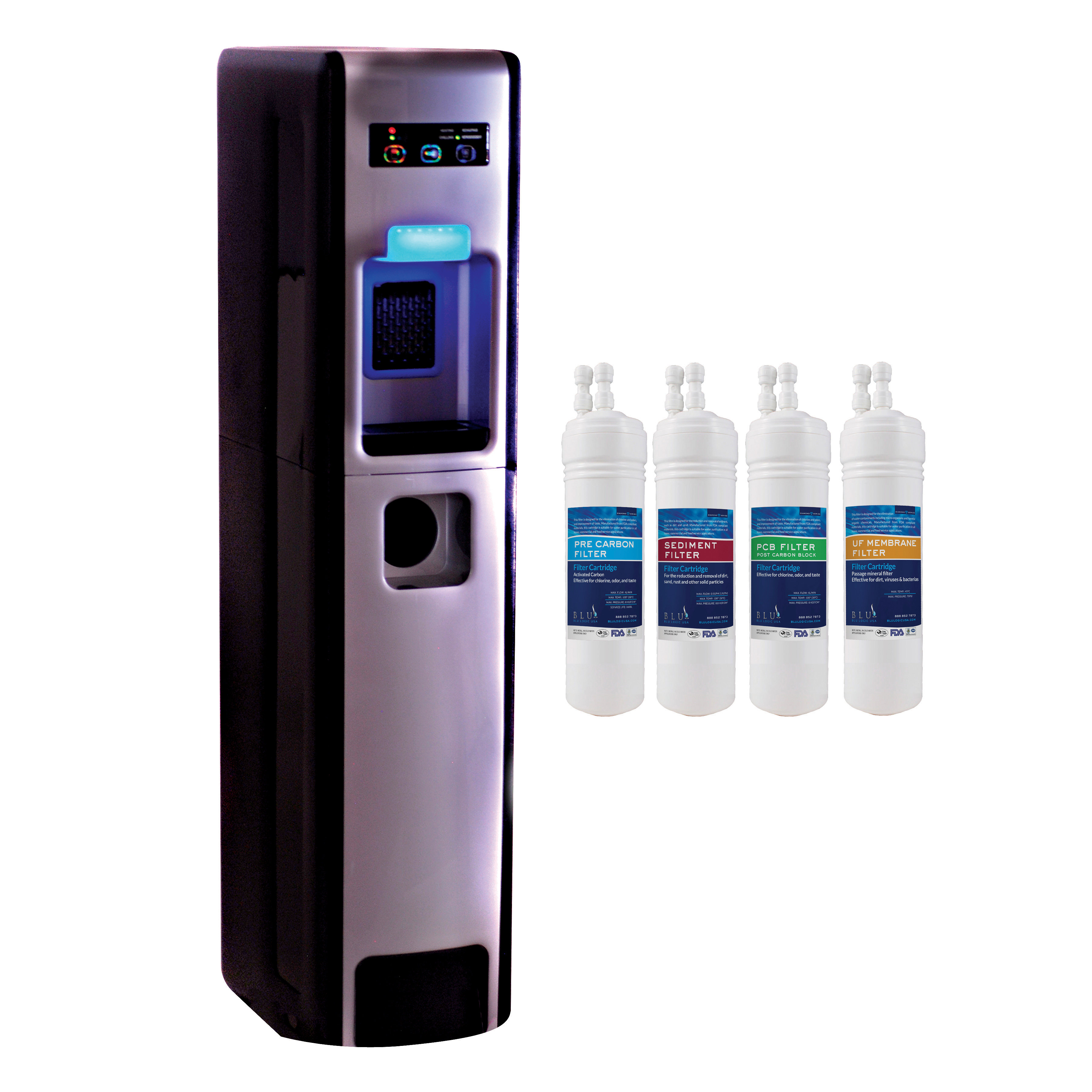 504 Series Bottleless FreeStanding Hot and Cold Water Cooler Wayfair