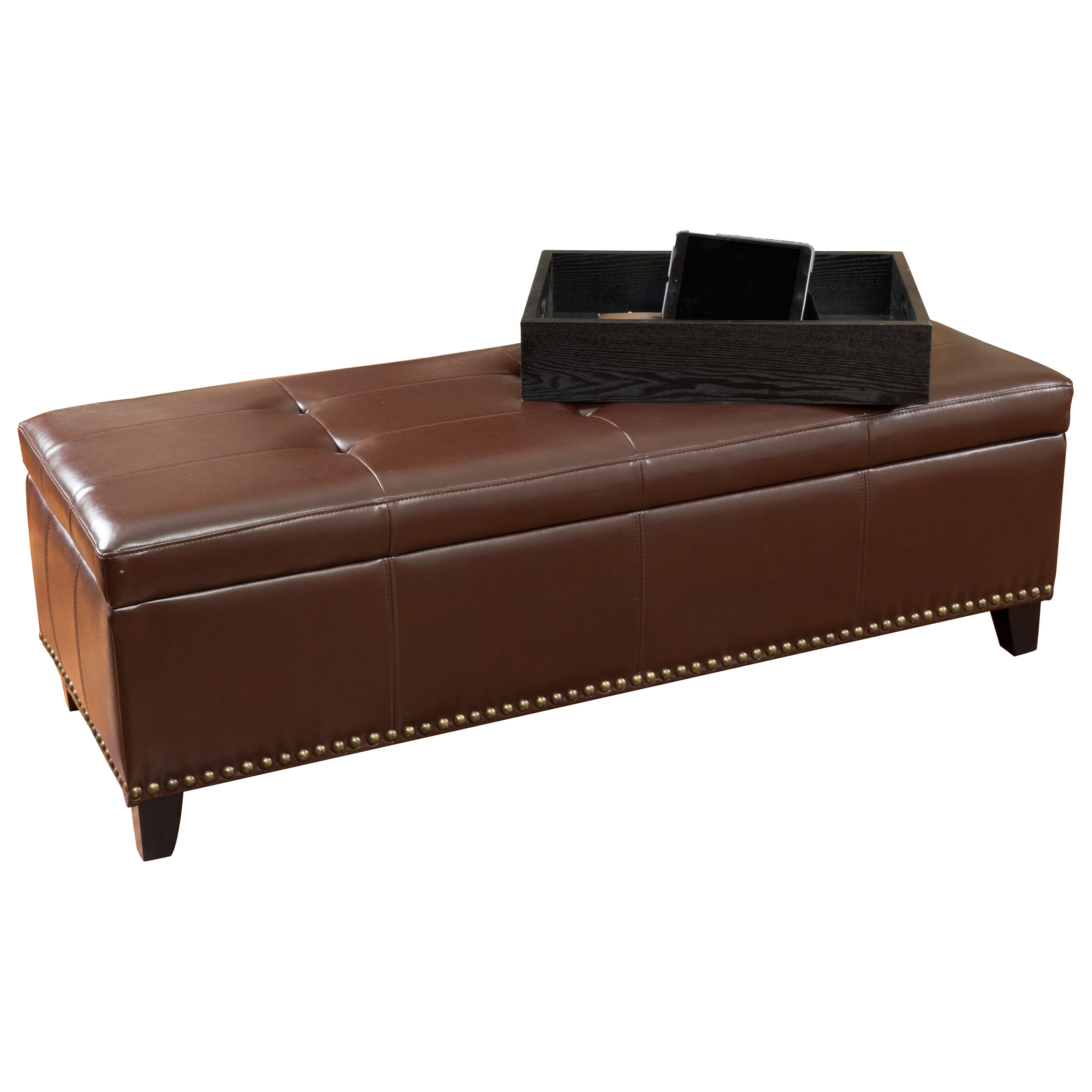 Darrem Storage Ottoman with Tray Wayfair